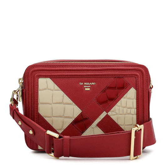 Da Milano Small Leather Sling - Purple (02065)