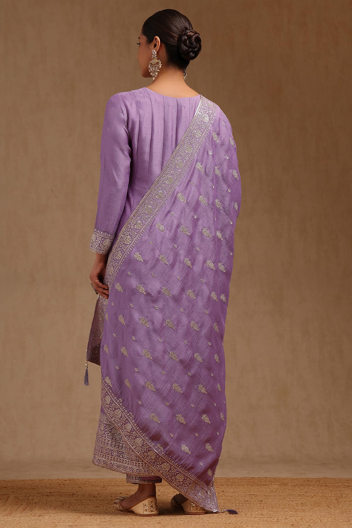 Soch Womens Vichitra Embroidered Suit Set