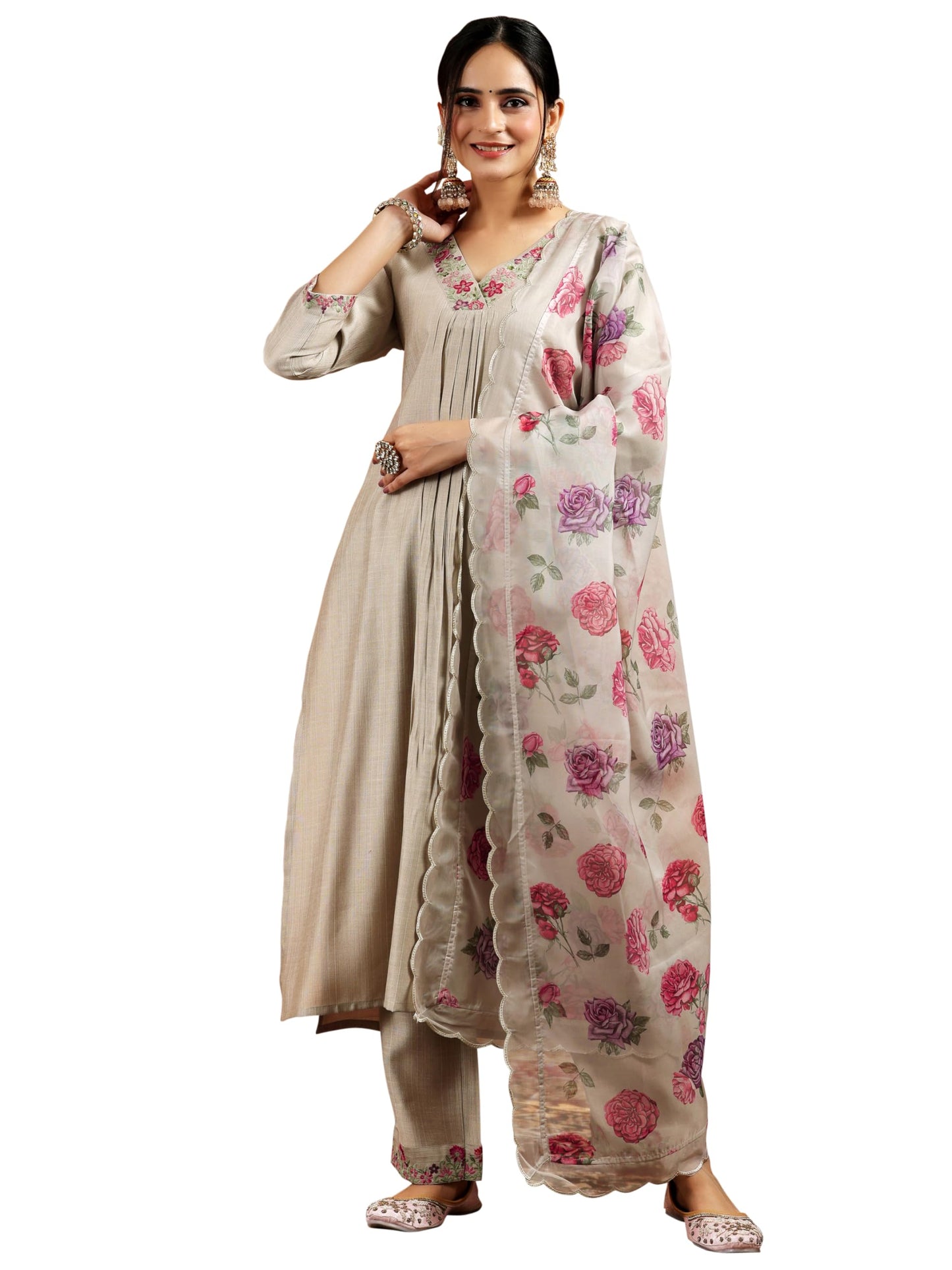 Libas Women's Silk Blend Kurta Sets (27741H