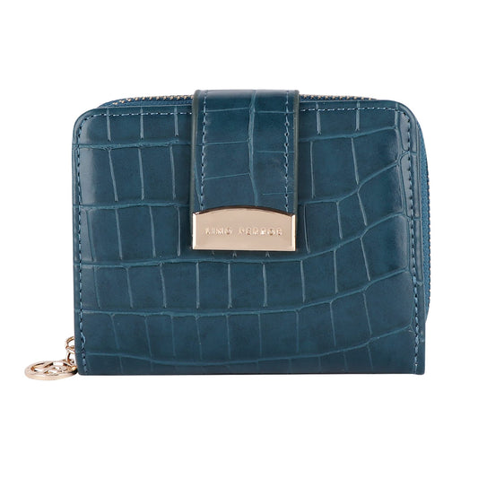 Lino Perros Teal Zipper Wallet