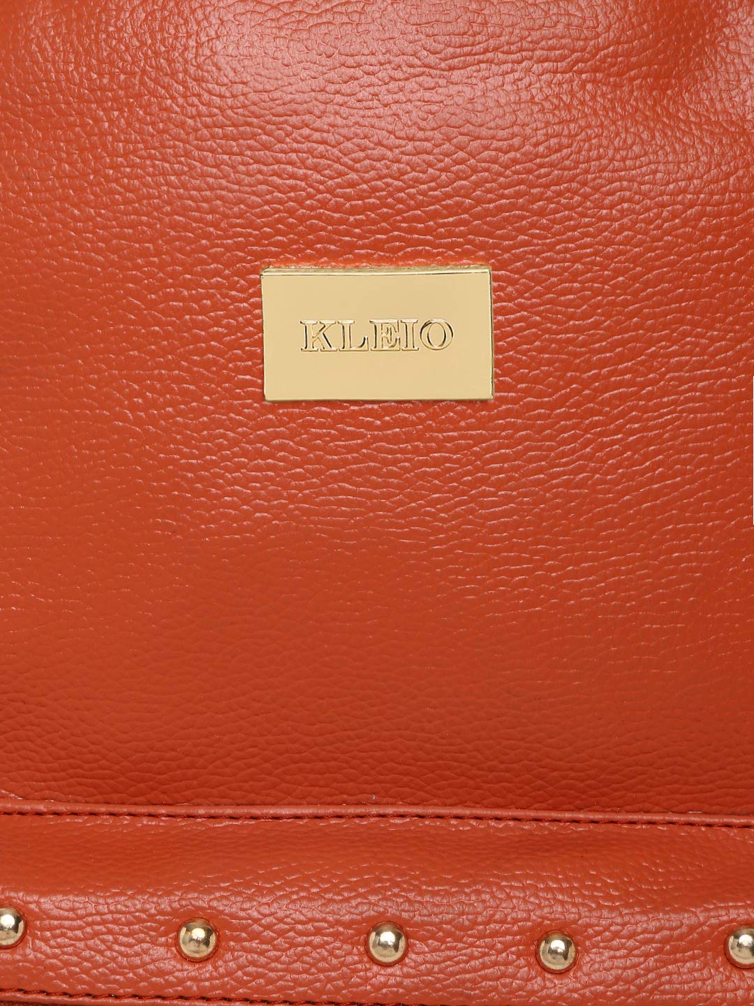 KLEIO Classic PU Leather Backpack for Women (Tan) with Adjustable Strap | Multi-Purpose Versatile Bag for Girls | Suitable for Travel, Weekend Trip & Shopping