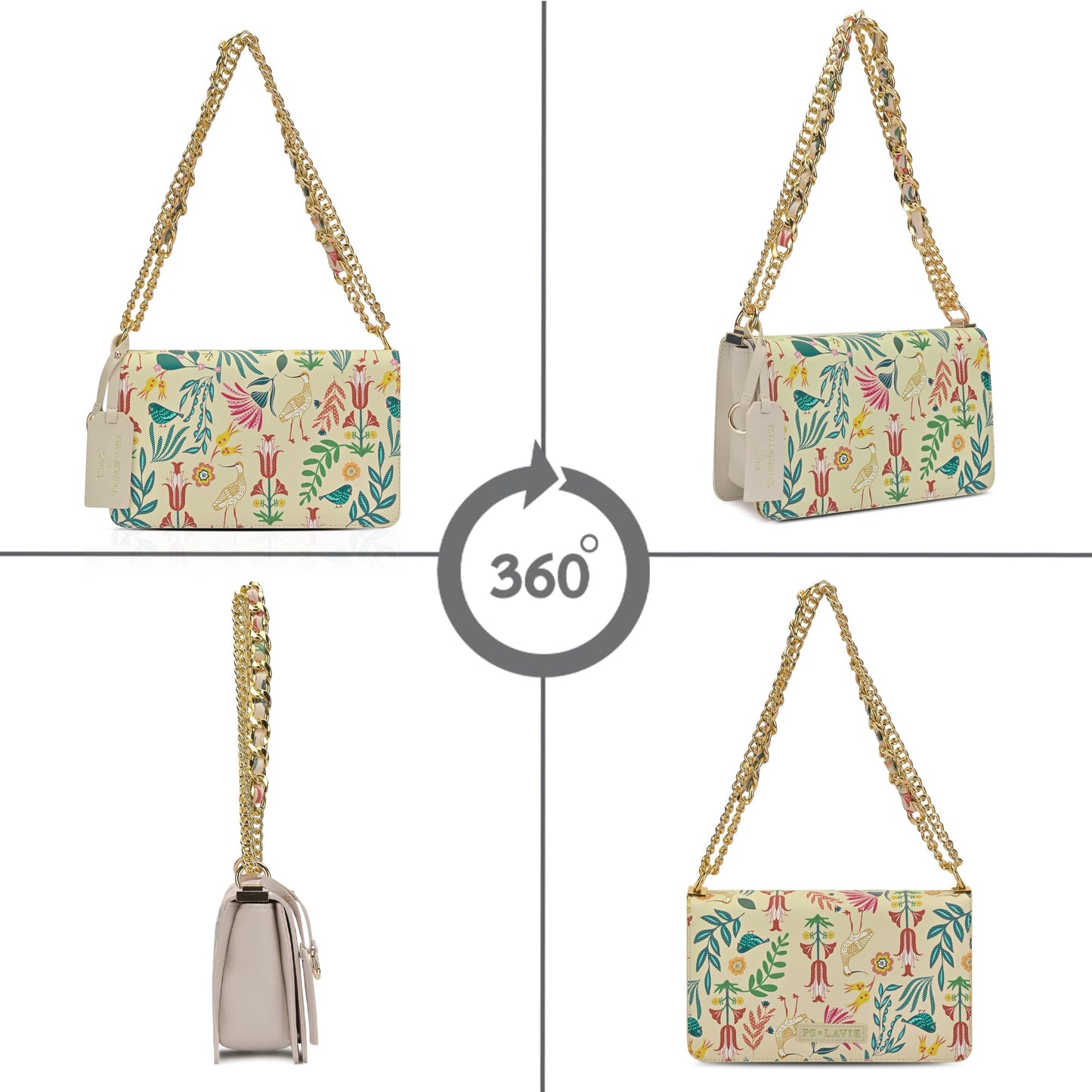 Lavie X Payal Singhal Limited Edition Women's Saras Small Box Satchel | Ladies Purse Handbag