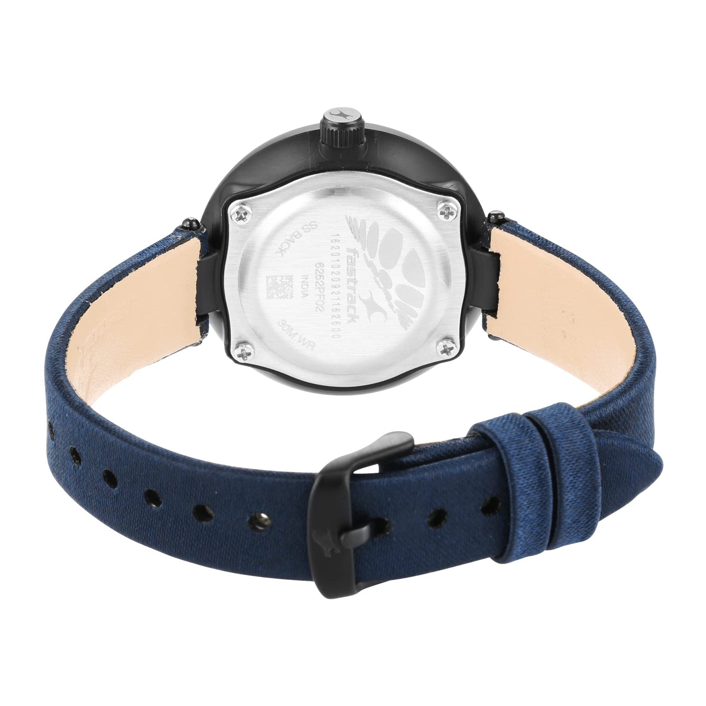 Fastrack Women Plastic Revibe Analog Blue Dial Watch-6252Pf02, Band Color-Blue