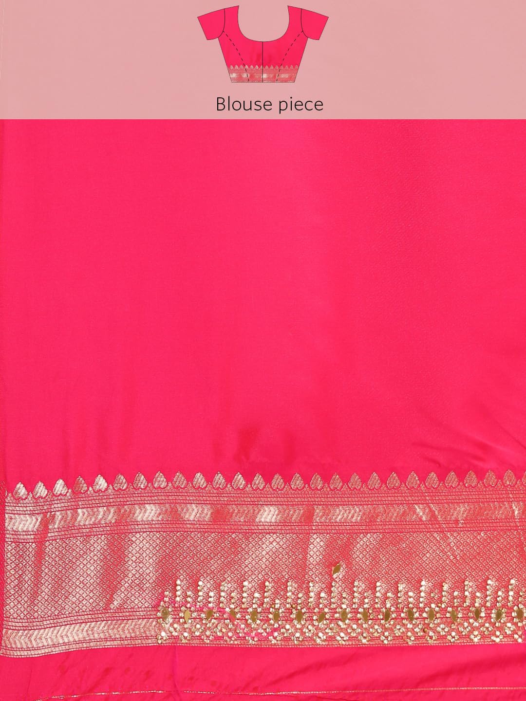 MOHEY Women's Art Silk Embroidered|Mirror|Stone|Zari Weave Saree