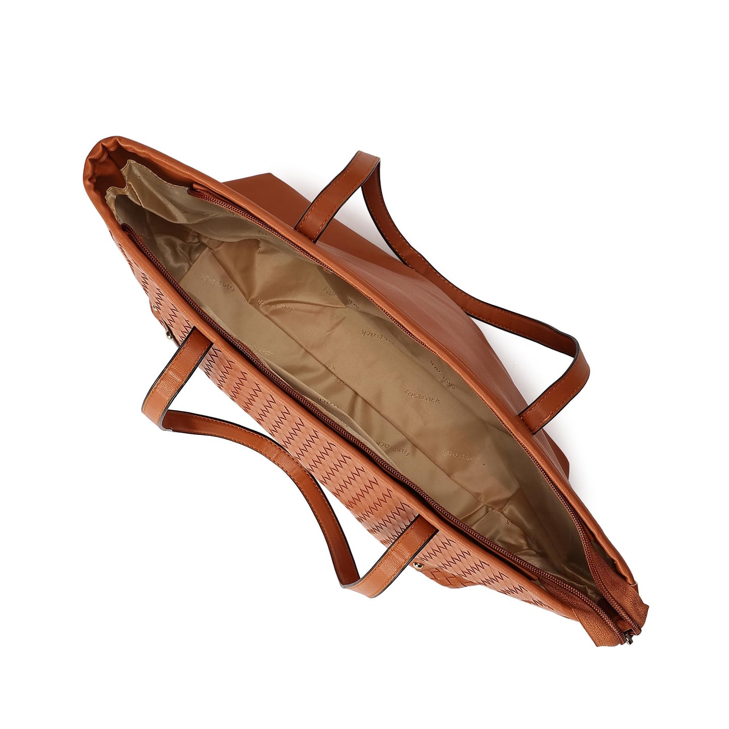 Fastrack Milled Textured Oversized Tote Bag for Women, Girls and Ladies | Fits Upto 15" Laptop | Large Zipper Compartment with Dual Handles | Trendy Women Totes | Ladies Purse Handbag