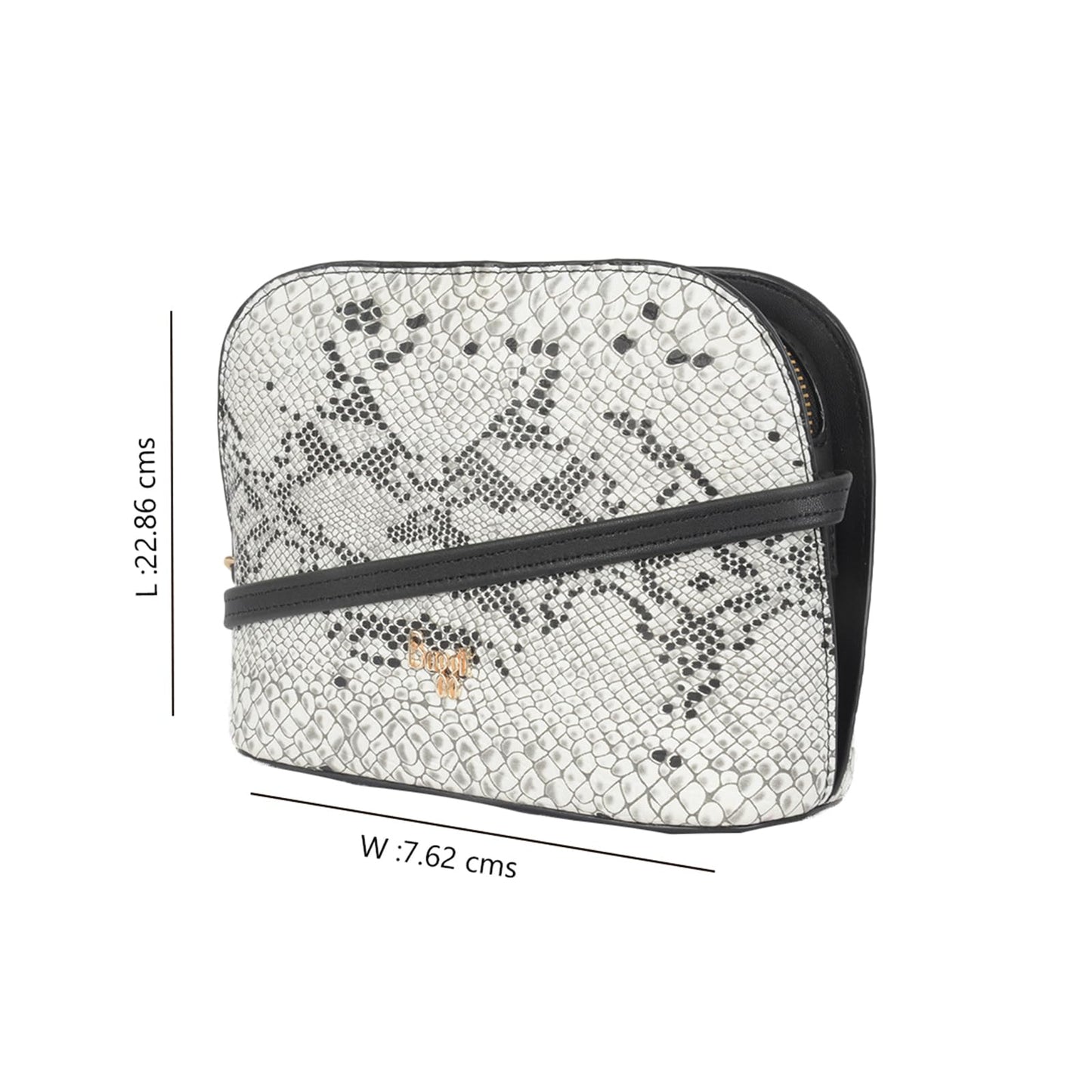 Baggit Women White XS Size Sling Bag | Ladies Stylish Casual Cross Body Purse Handbag