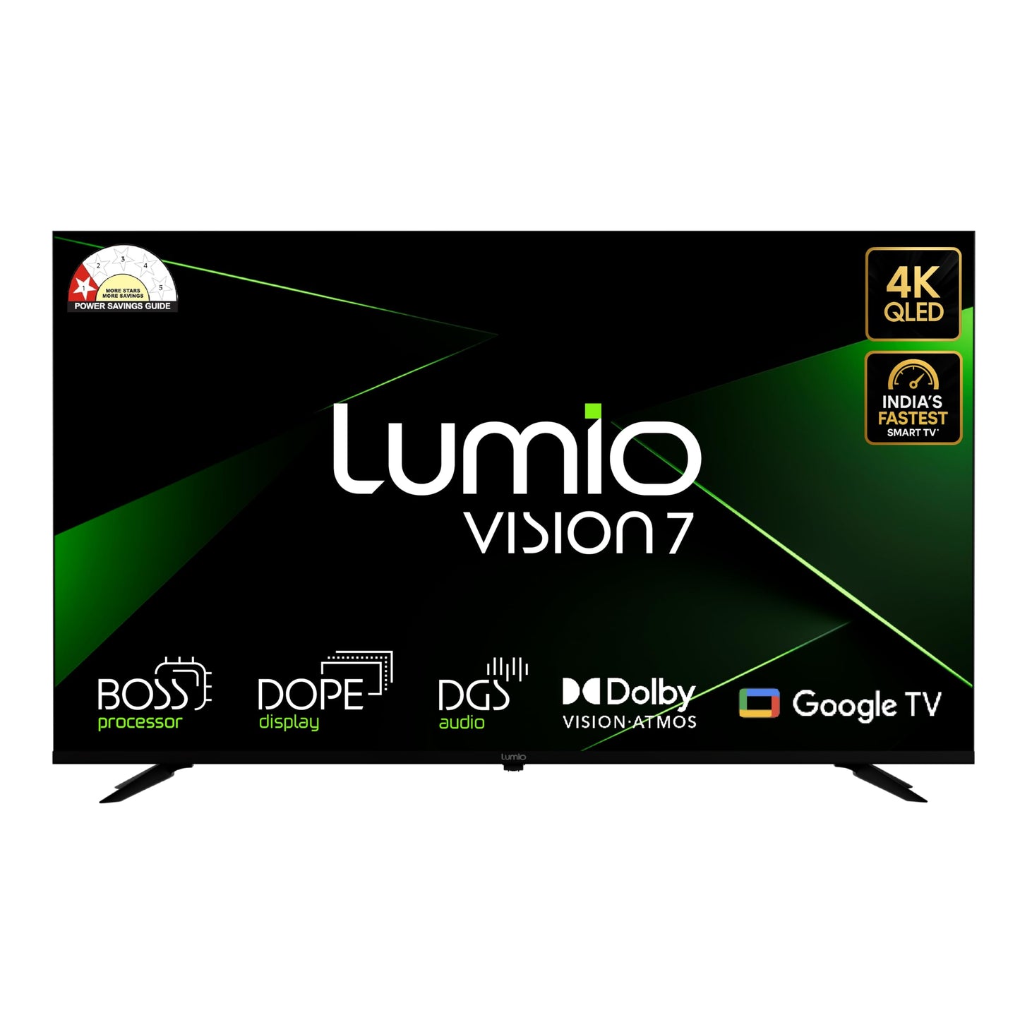 Lumio Vision 7 109 cm (43 inches) 4K Ultra-HD Smart QLED TV FTW1-ADSG