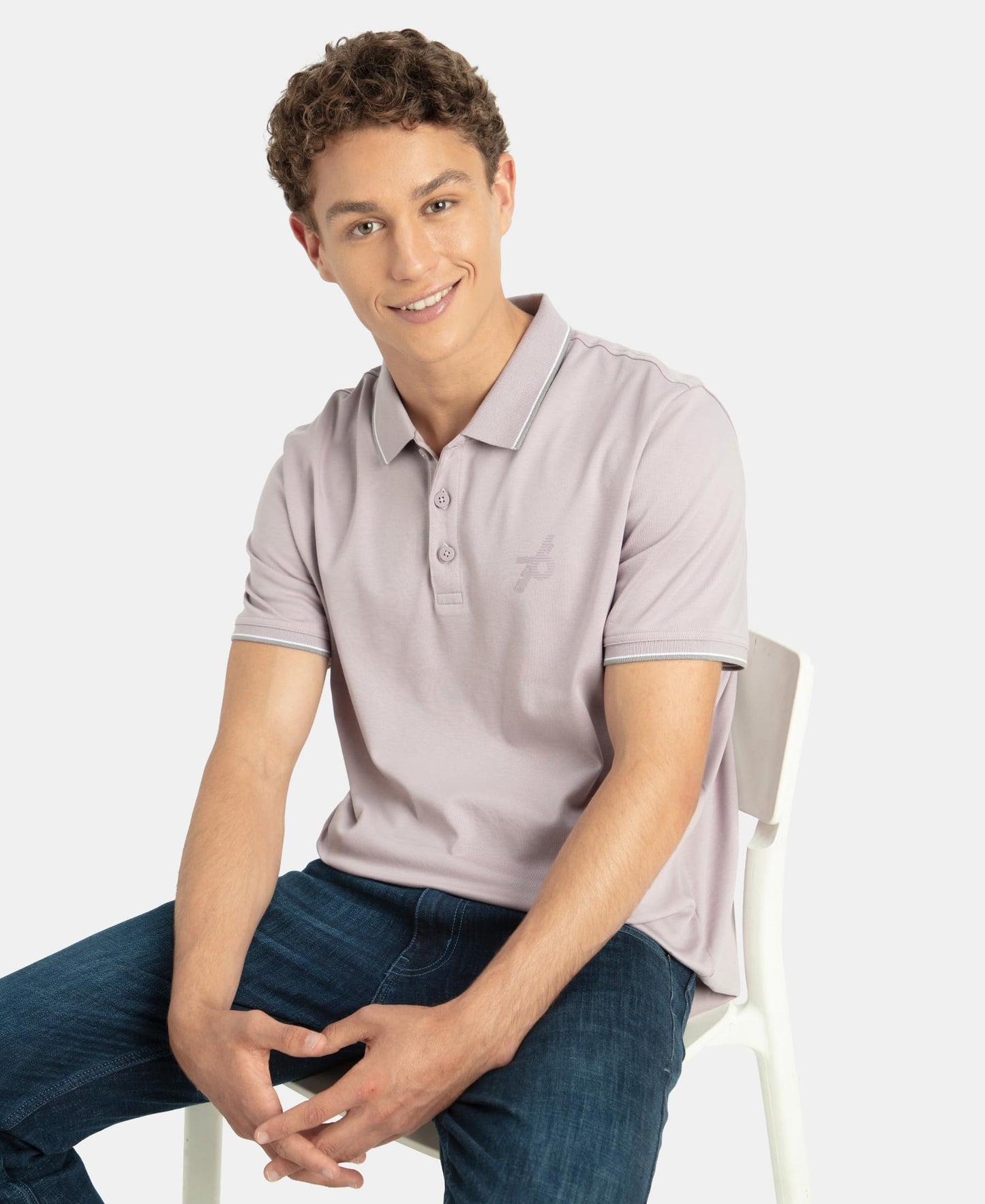 Jockey 3911 Men's Super Combed Cotton Rich Solid Half Sleeve Polo T-Shirt_Nirvana_XL