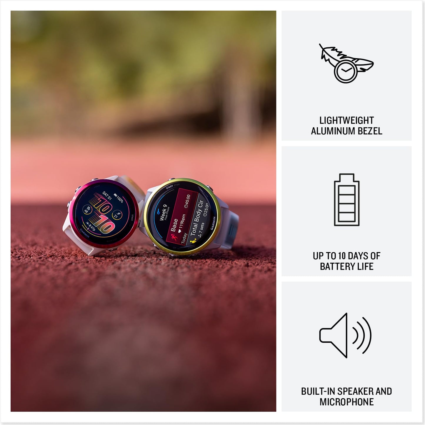 Garmin® Forerunner® 570, 42mm, Advanced GPS Running and Triathlon Smartwatch, AMOLED Display, Training and Recovery Features, Slate Gray Aluminum with Translucent Black/Black Band