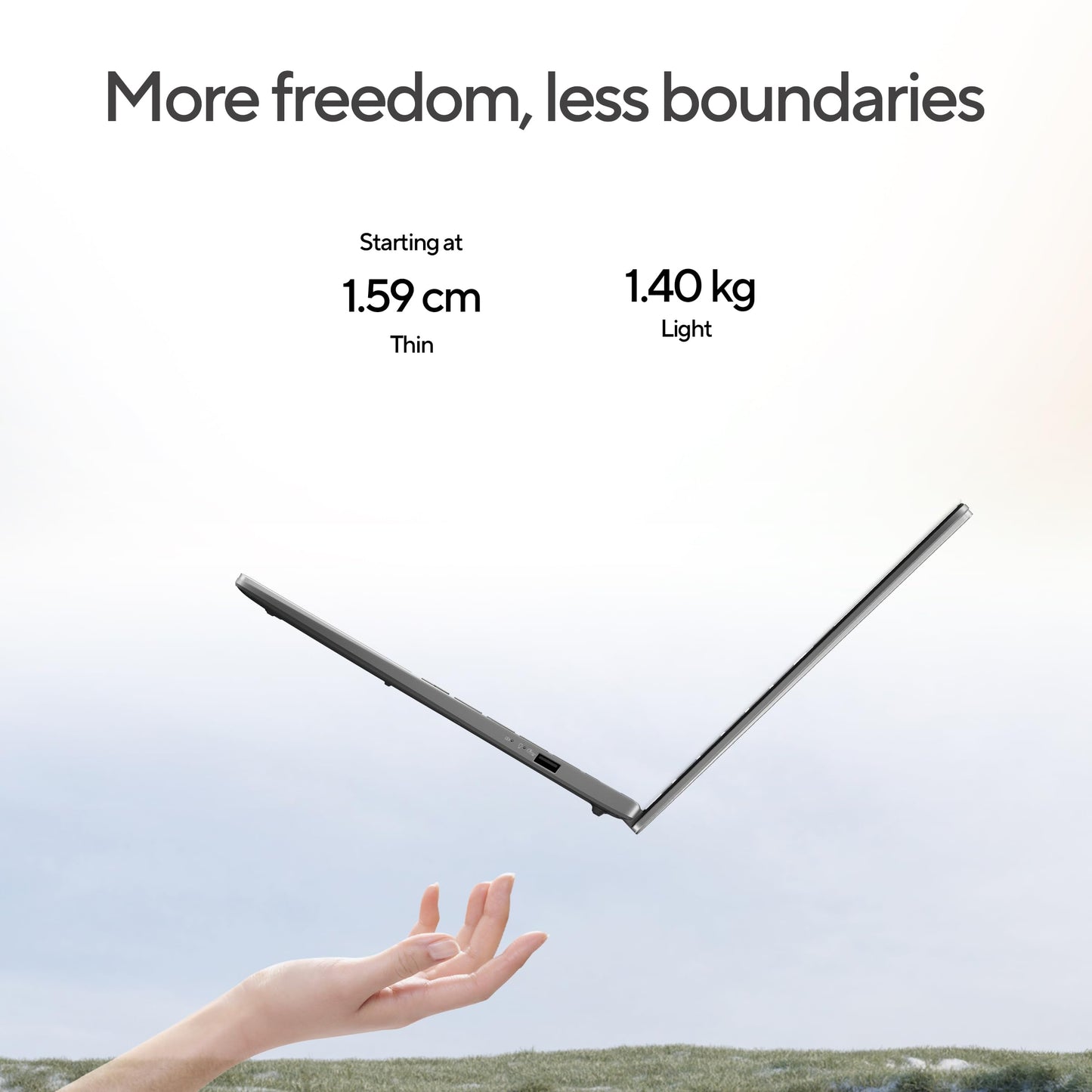 ASUS Vivobook S16 (2026), Smartchoice,Intel Core Ultra 7 355 (Series 3),16GB RAM, 1TB SSD, OLED, 16"(40 cm),Win 11, M365 Basic(1 Year), Office 2024, Matte Gray,1.7 Kg, S3607AA-SH089WS, Copilot+ PC