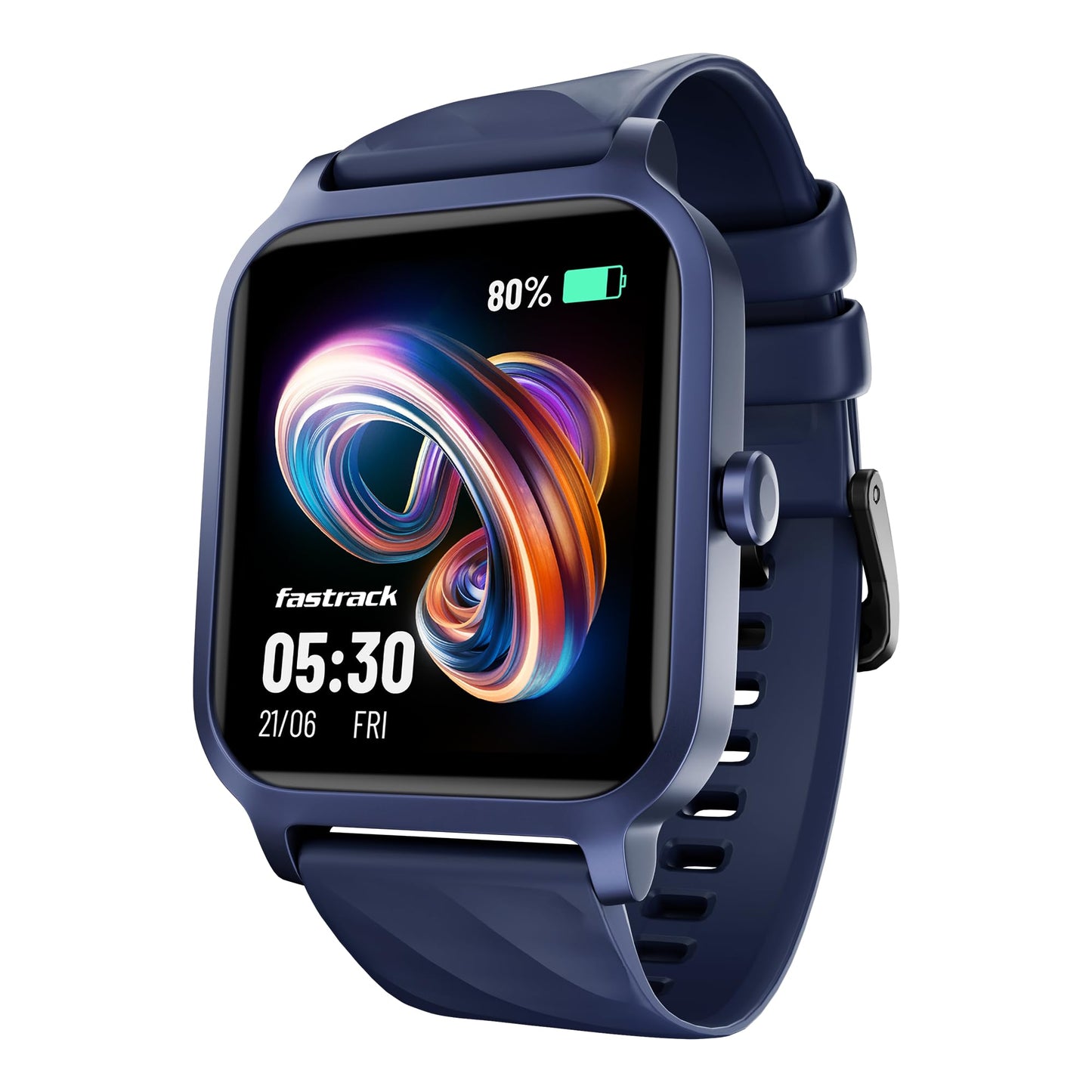 Fastrack FS1 Smart Watch, 1.83'' UltraVU Display, Working Crown,SingleSync BT Calling, Fast Charge, 110+ Sports Mode, 200+ WatchFaces, IP68 Smartwatch, All-Round Health Tracking, Upto 5 Days Battery