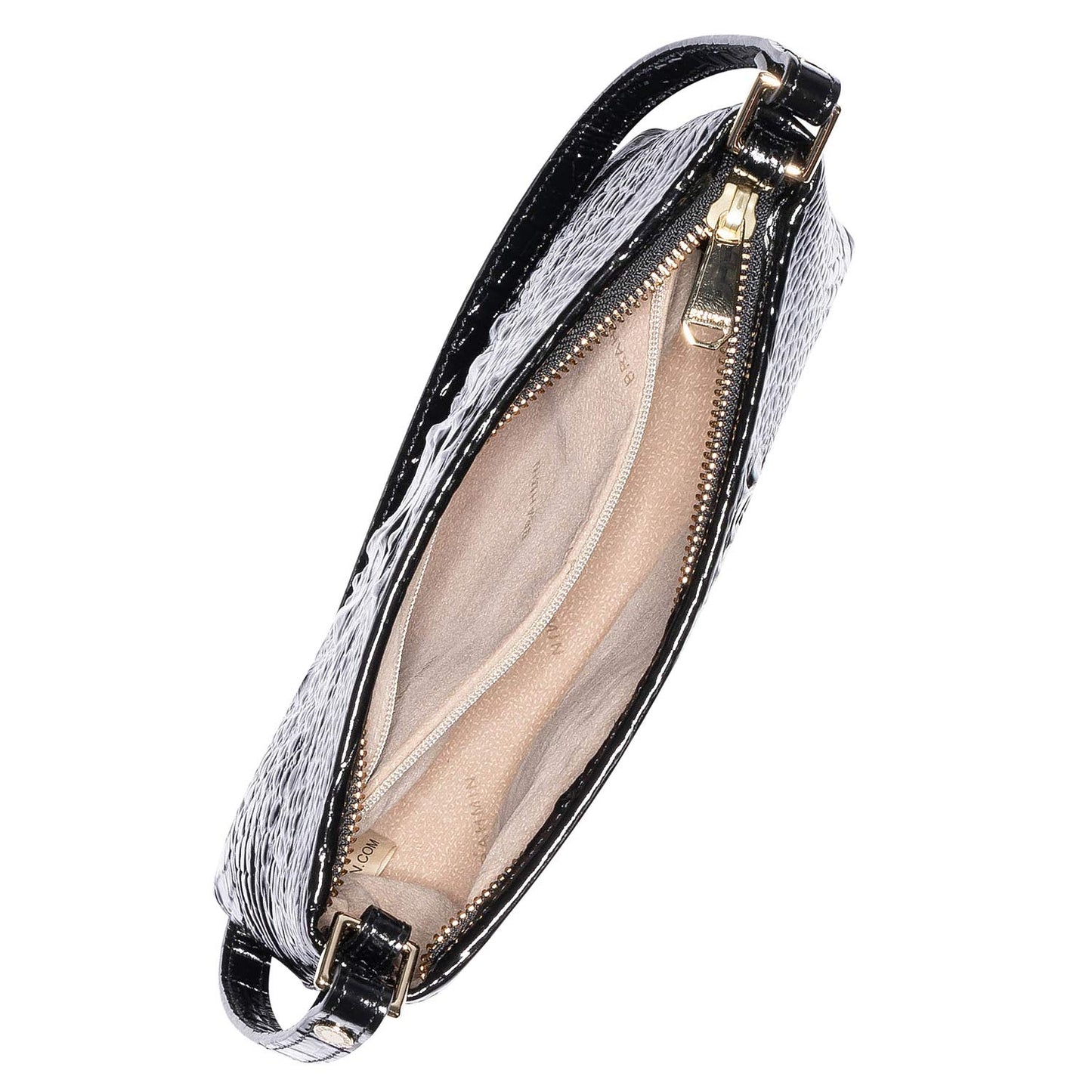 Brahmin Lorelei Black Hobo Crossbody Handbag Women One Size