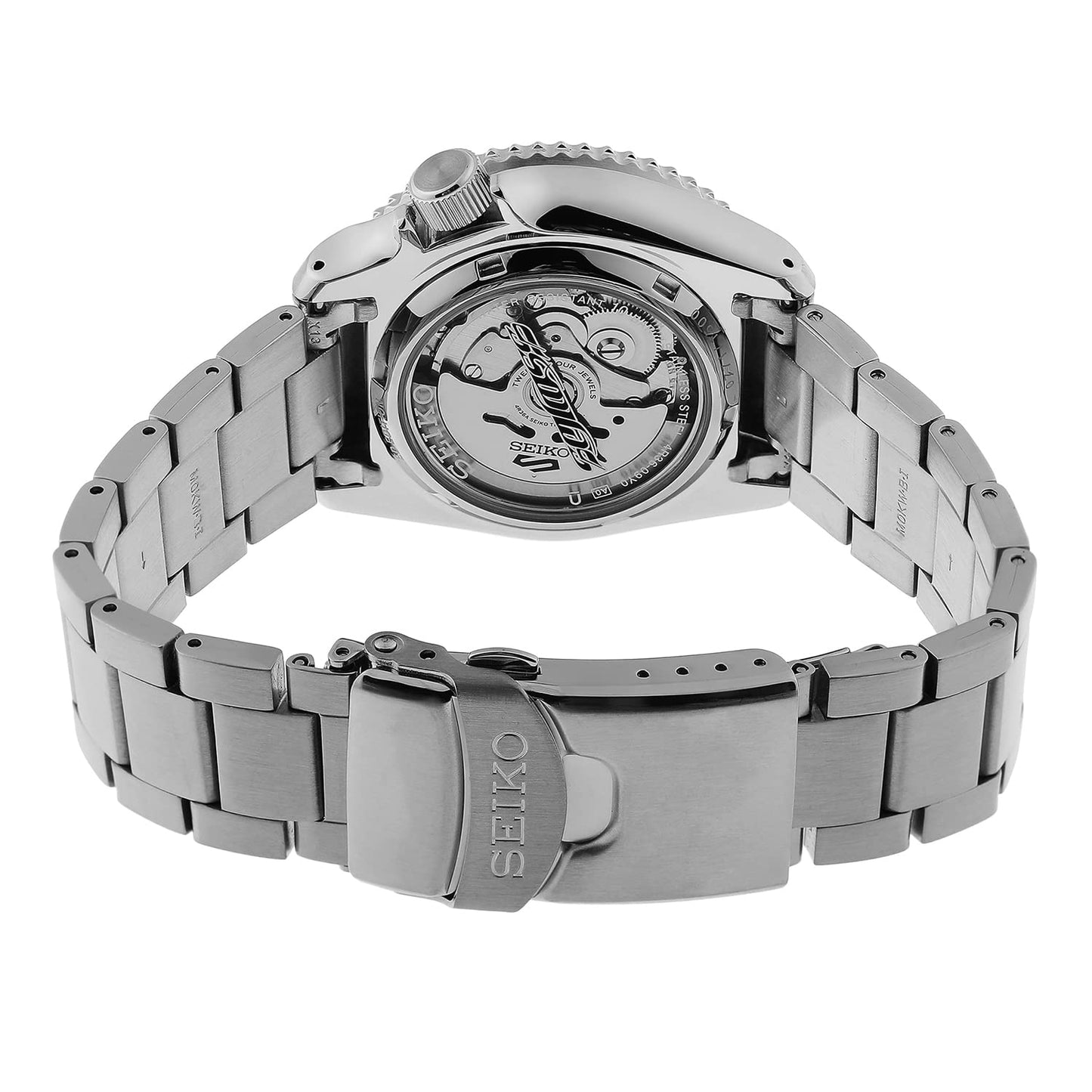 Seiko Stainless Steel Analog Black Dial Men Watch-Srpg65K1, Bandcolor-Silver