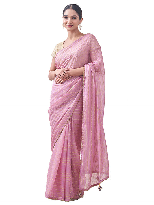 MOHEY Women's Saree, Suitable for Party, Anniversary & Wedding Sari for Women, Georgette (Purple)
