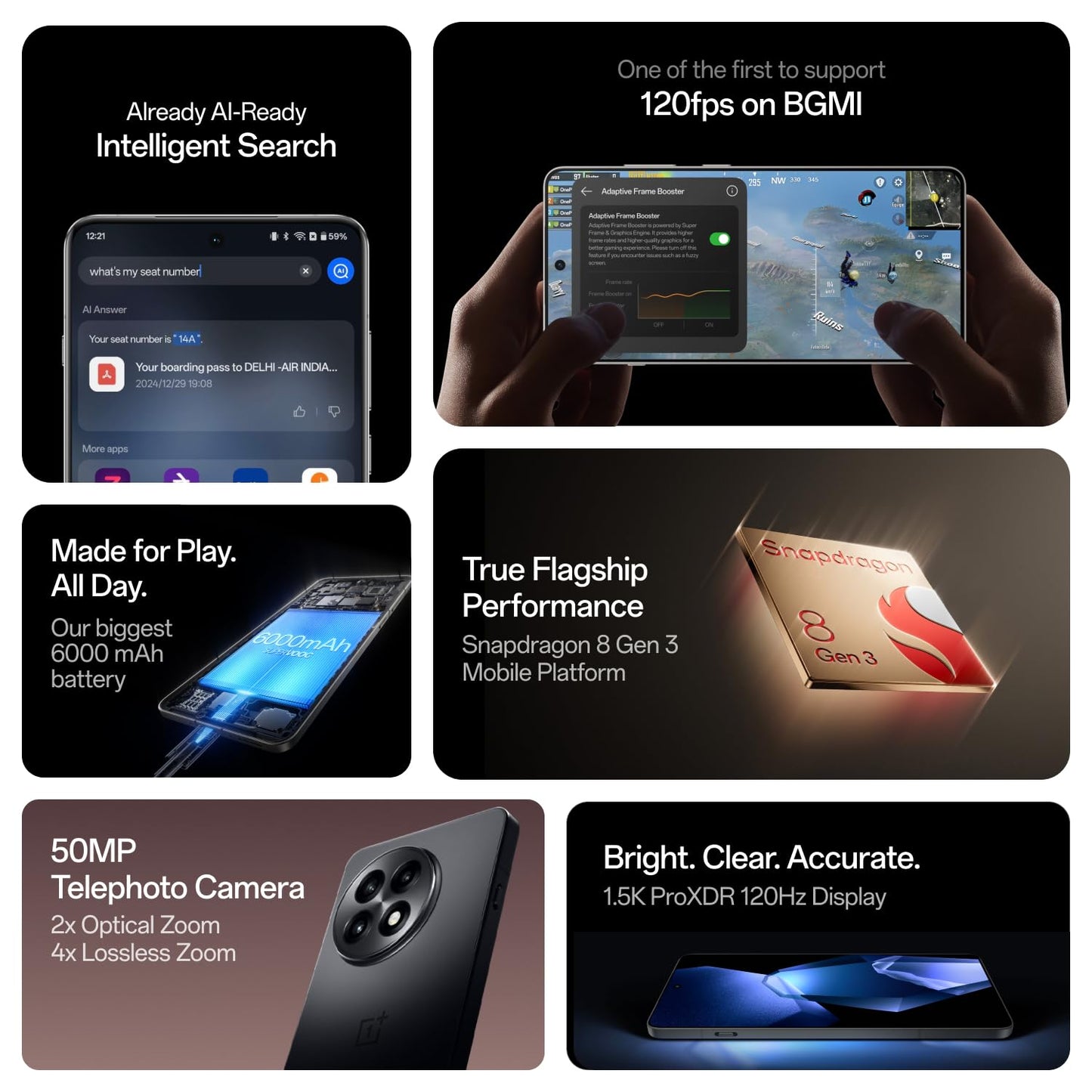 OnePlus 13R | Smarter with OnePlus AI | Lifetime Display Warranty (12GB RAM, 256GB Storage Astral Trail)