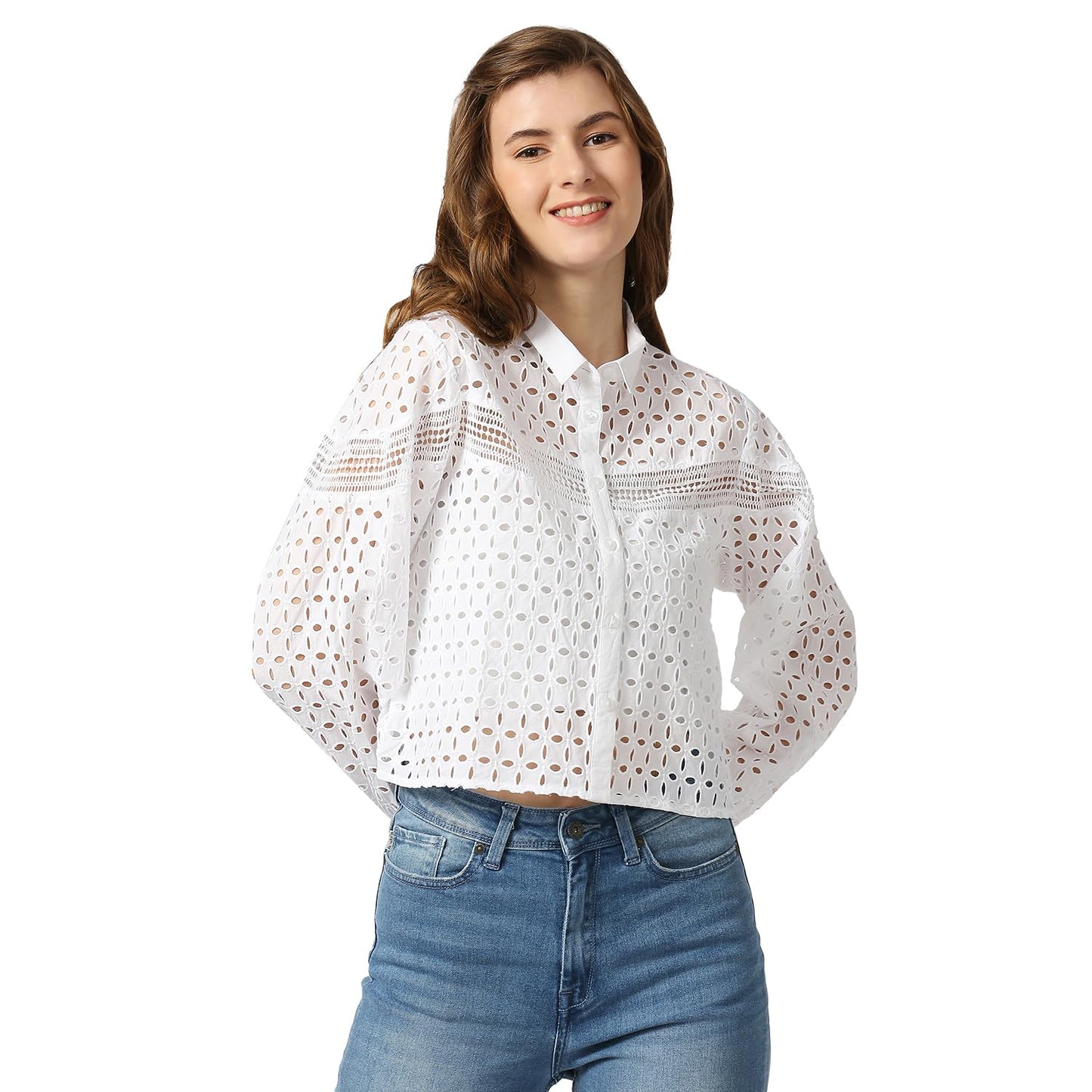 Pepe Jeans Women's Regular Fit Solid Shirts