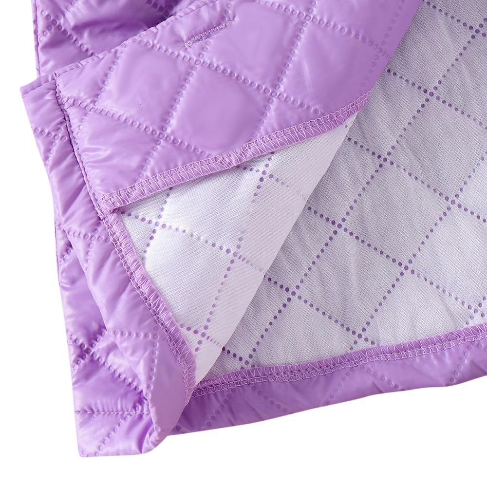 Hopscotch Girls Full Sleeves Textured Print Purple Jackets For Ages (4-5 Years)