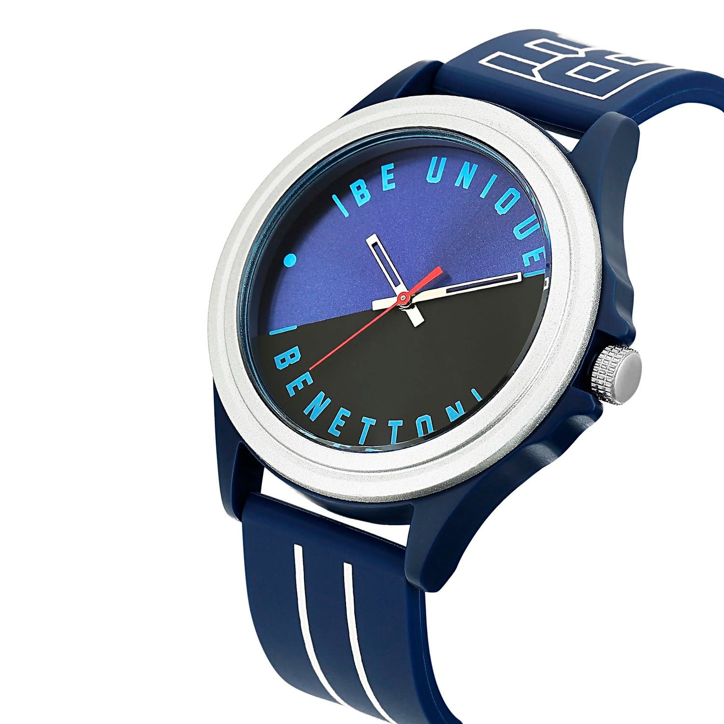 United Colors of Benetton Men Blue & Black Round Dial Analog Watch - UWUCG0312
