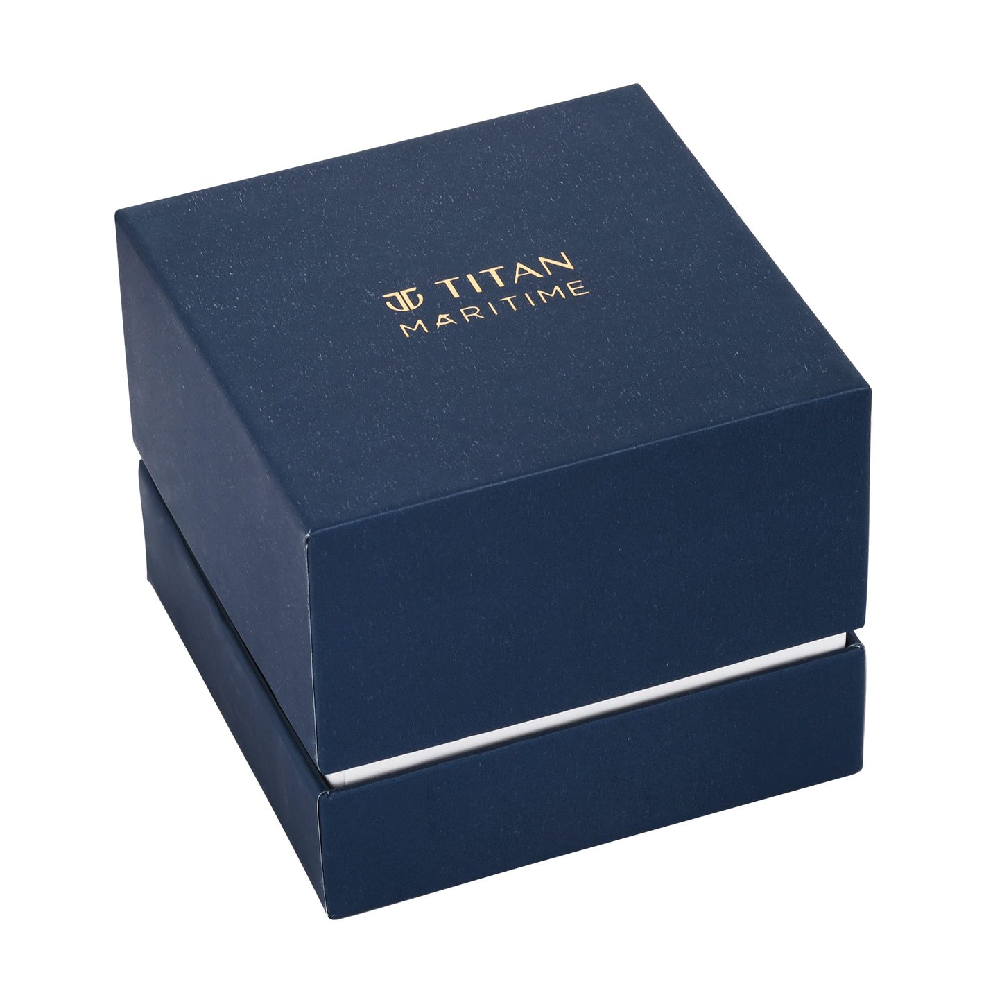 Titan Maritime Automatic Anthracite and Brown Bi-Colour Dial Brown Leather Strap Watch for Men - NT1793KL02