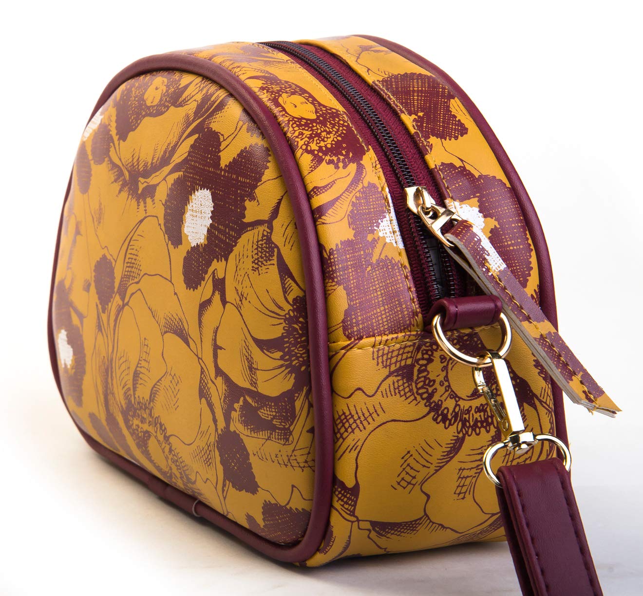 SACCI MUCCI Women's Sling Bag or Women's Cross-body Bags - Anemone Leopard (Mustered)