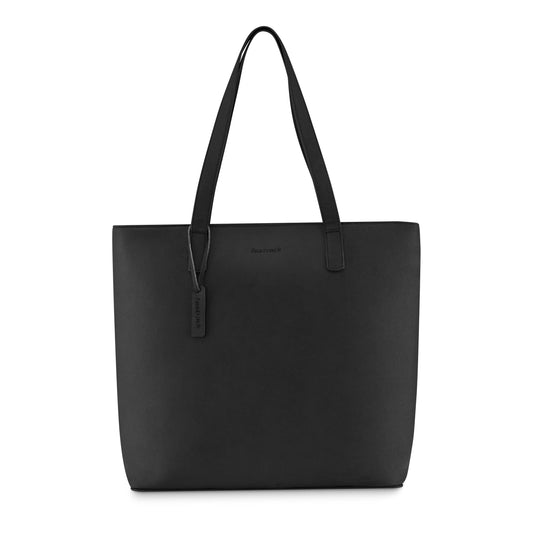 Fastrack Black Textured Work Tote Bag for Women