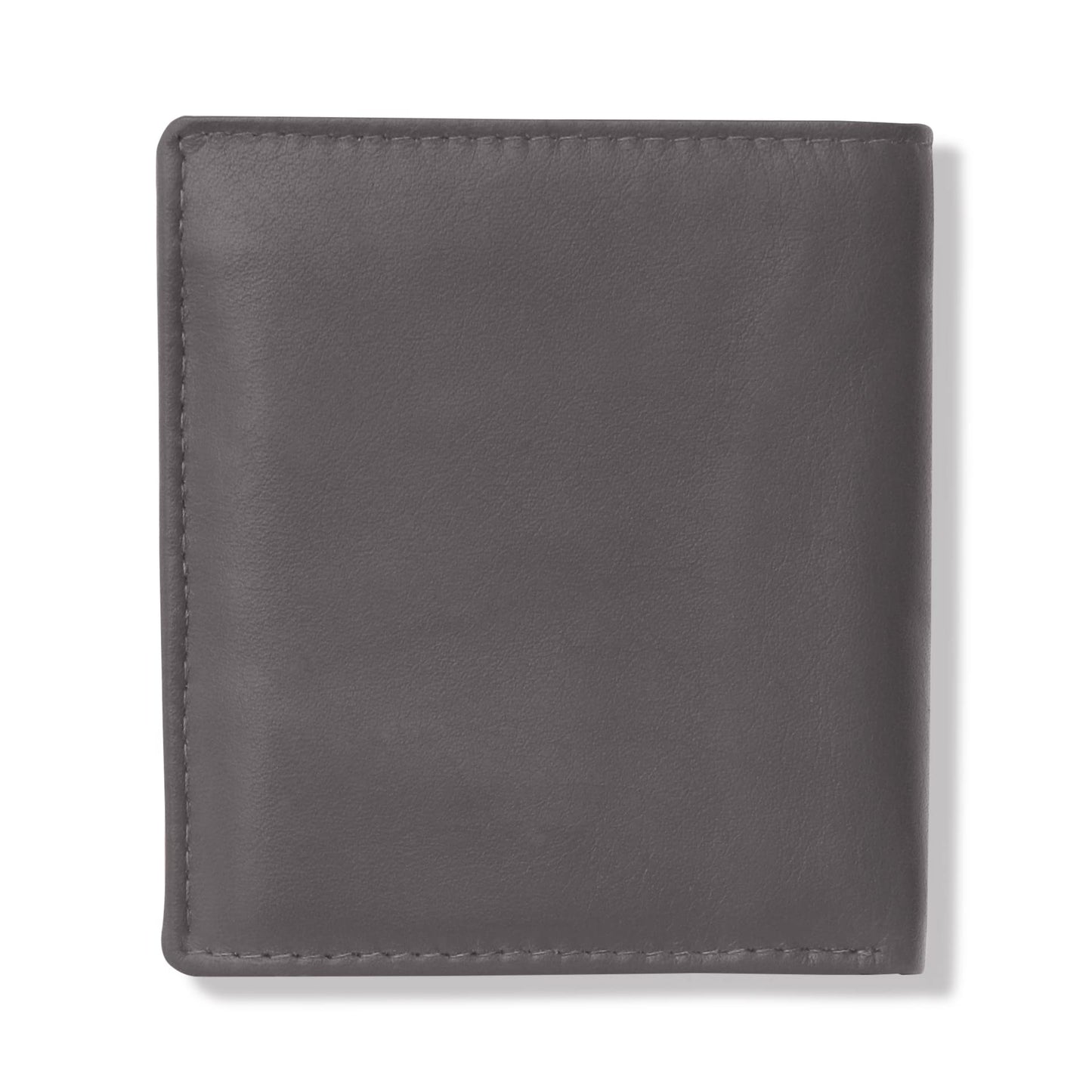 KARA Genuine Leather Wallet for Men - Bi Fold Vertical Dual Color Brown & Blue Men's Wallet with Six Business Card Holding Slots