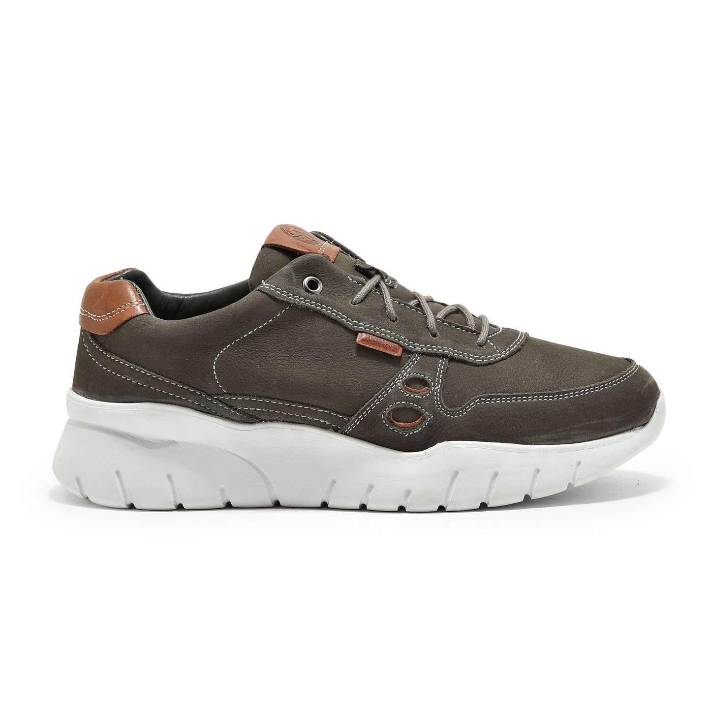 Woodland Men Castor Grey Chunky Sole Sneakers