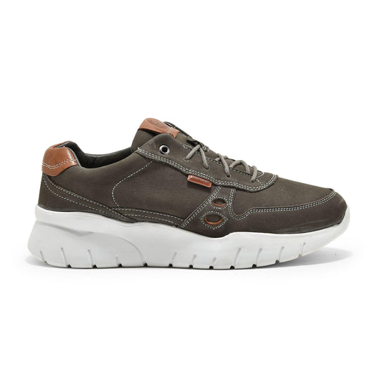 Woodland Men Castor Grey Chunky Sole Sneakers