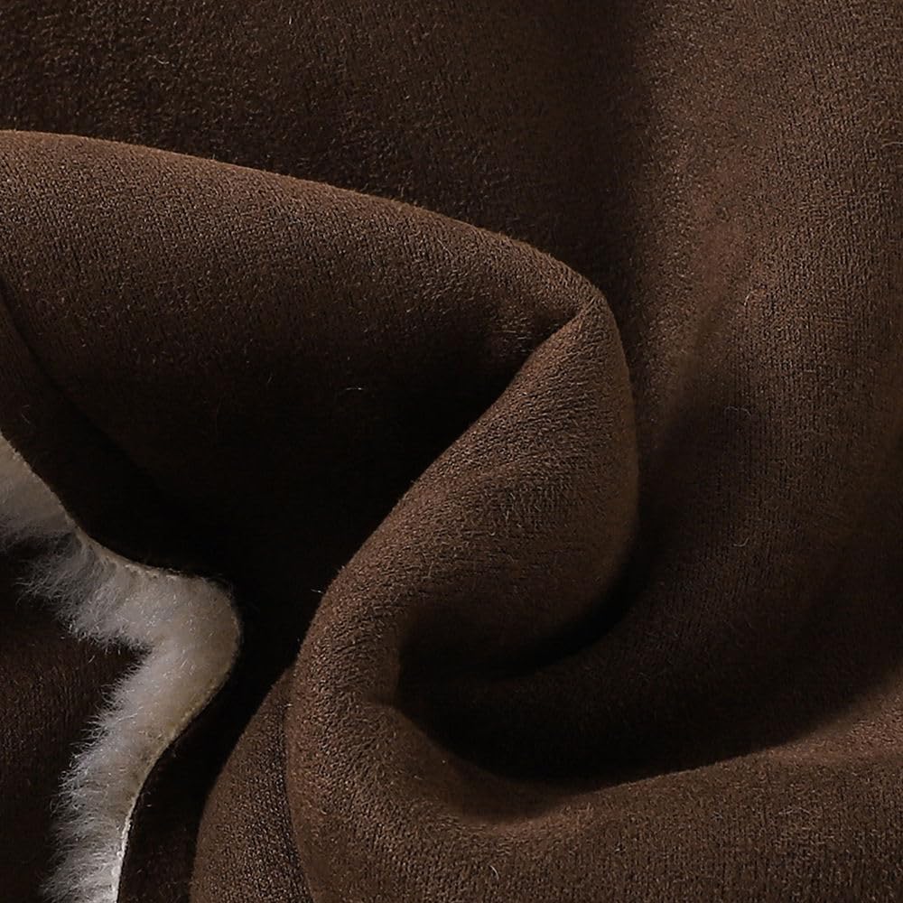 Hopscotch Girls Polyester Waist Length Jackets in Brown Color For Ages (5-6 Years)