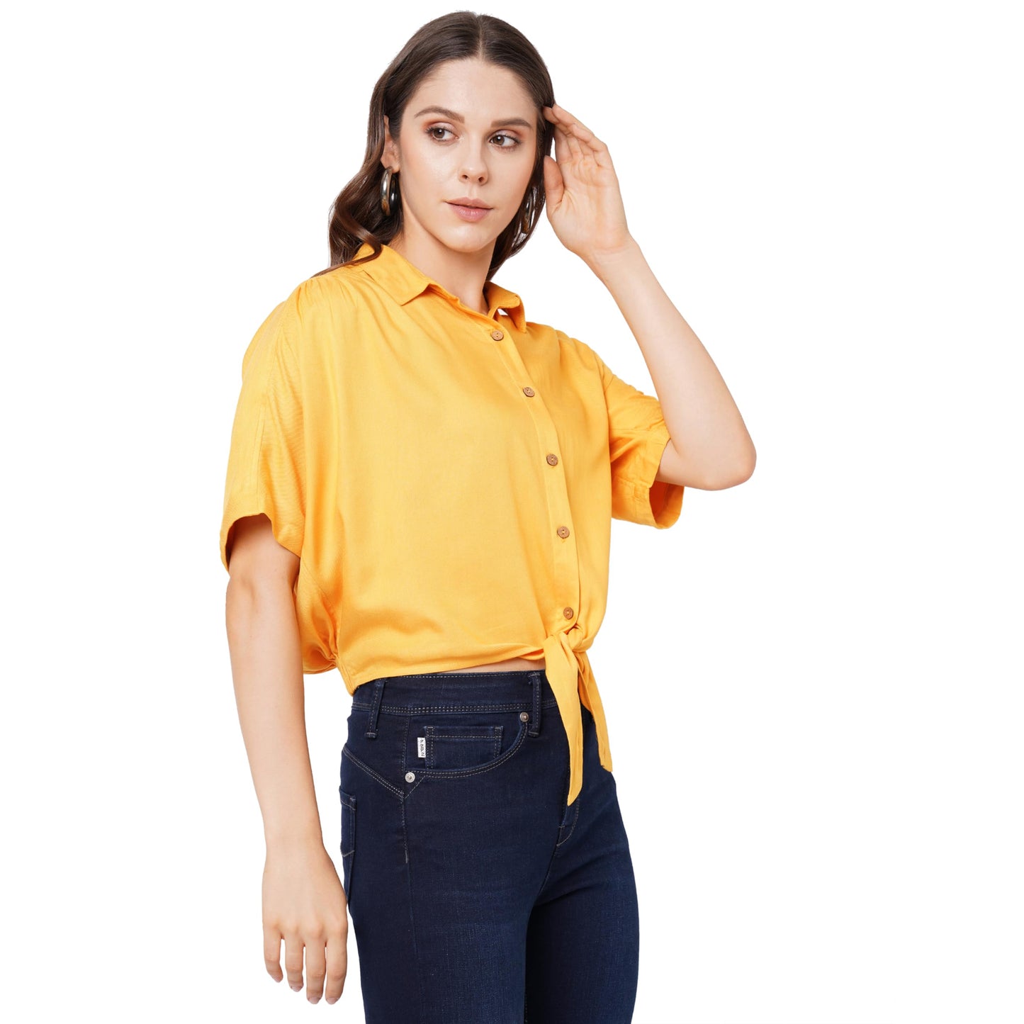 Pepe Jeans Women's Regular Fit Solid Shirts
