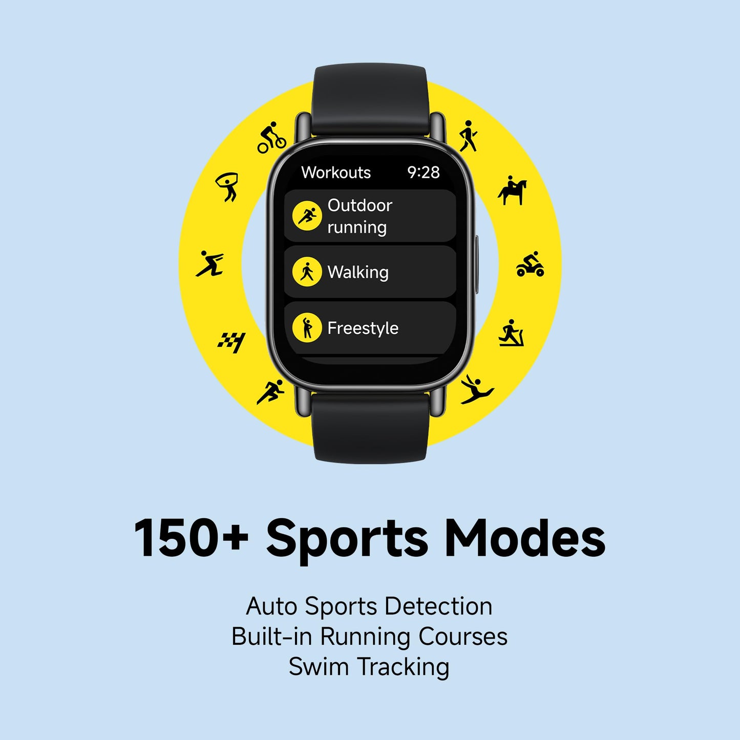 Redmi Watch 5 Lite, 1.96" Amoled, Advanced in-Built GPS, 5 ATM, 18 Day Battery, Bluetooth Calling with AI Noise Reduction, Always on Display, Black