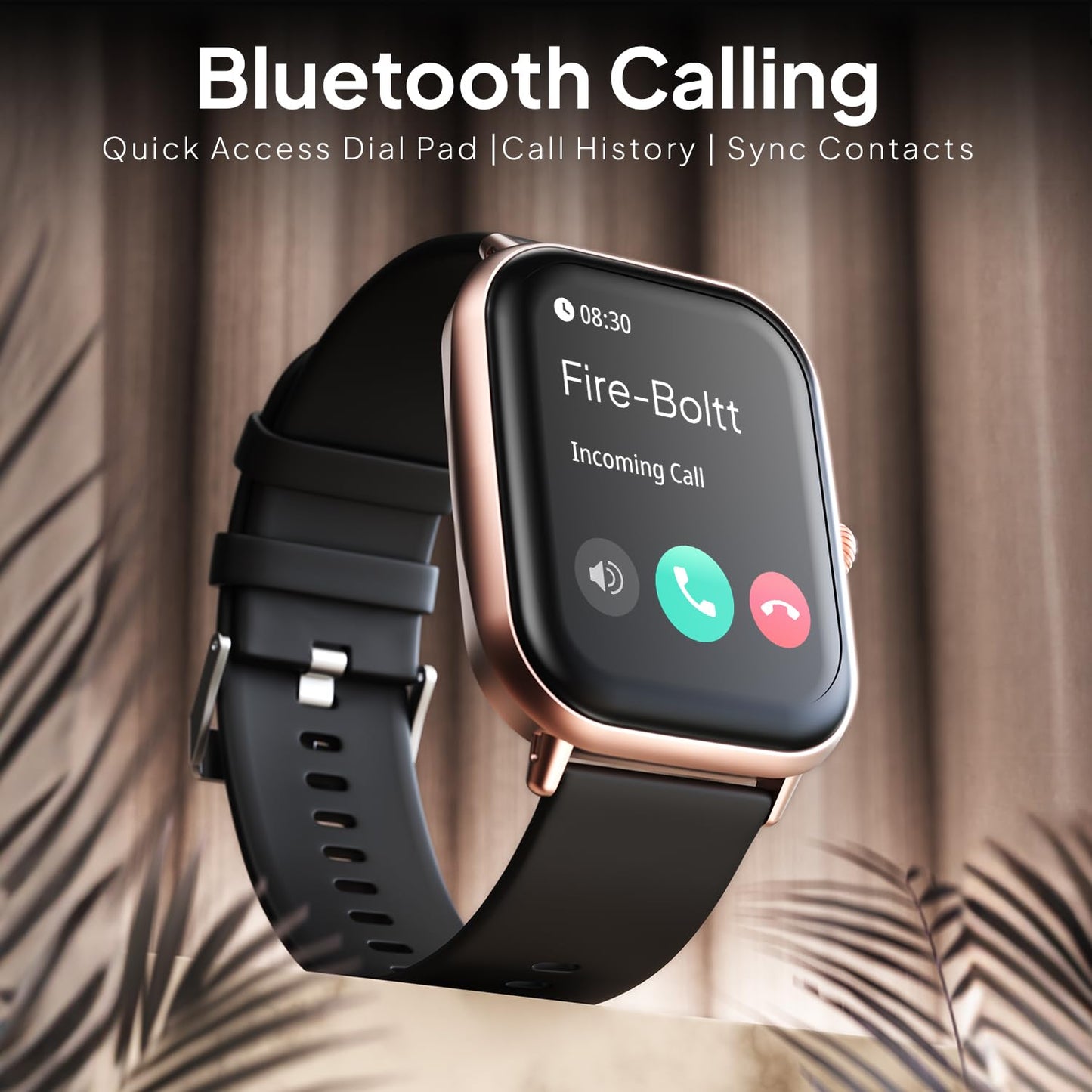 Fire-Boltt Ninja Call Pro Max Smart Watch 2.01” HD Display, Bluetooth Calling, AI Voice Assistant, 120 Sports Modes, IP67 Waterproof, SpO2 Monitor, Smart Watch for Man & Woman- G Black