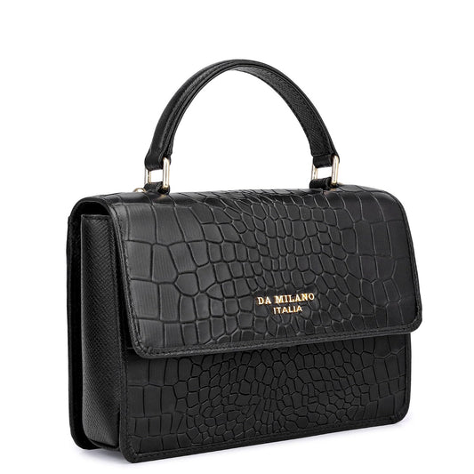 Da Milano Leather Satchel for Women (OR-3028)