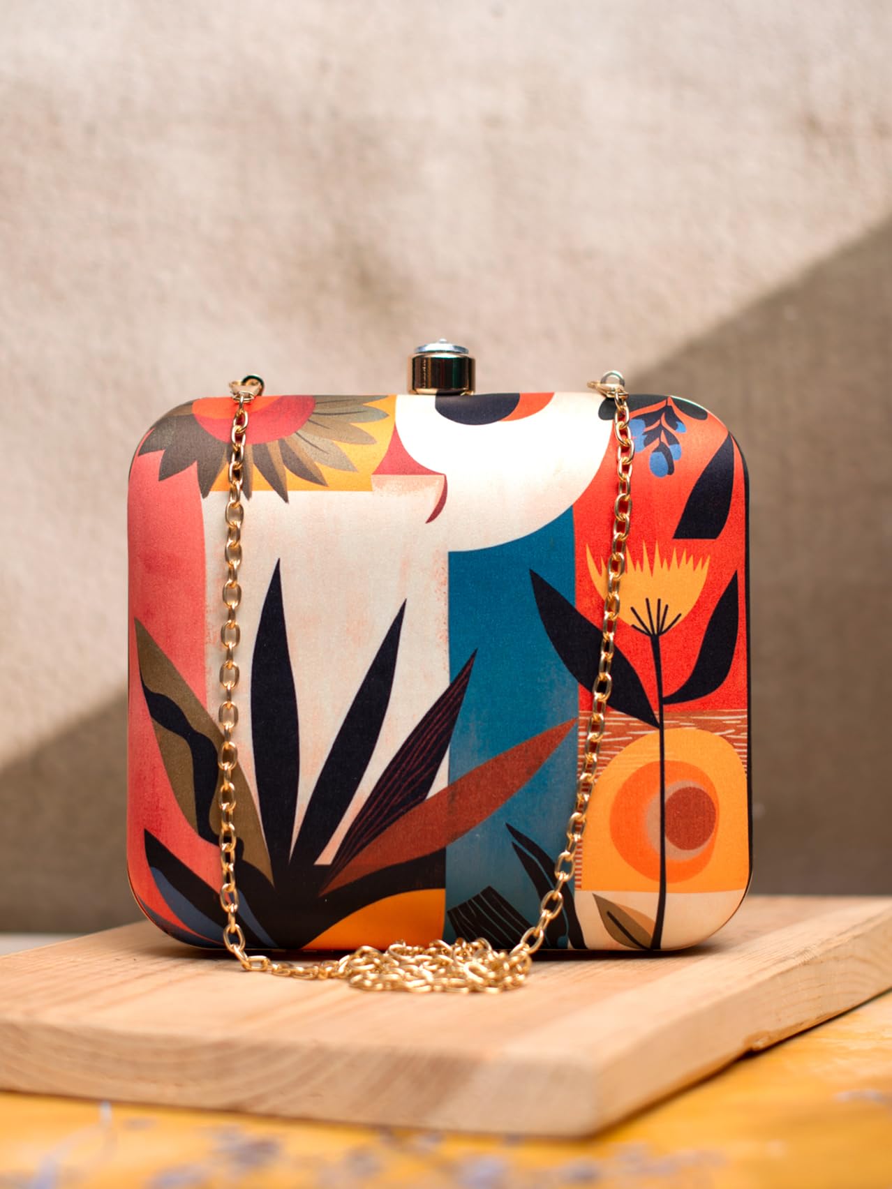 Artklim Abstract Art Printed Clutch