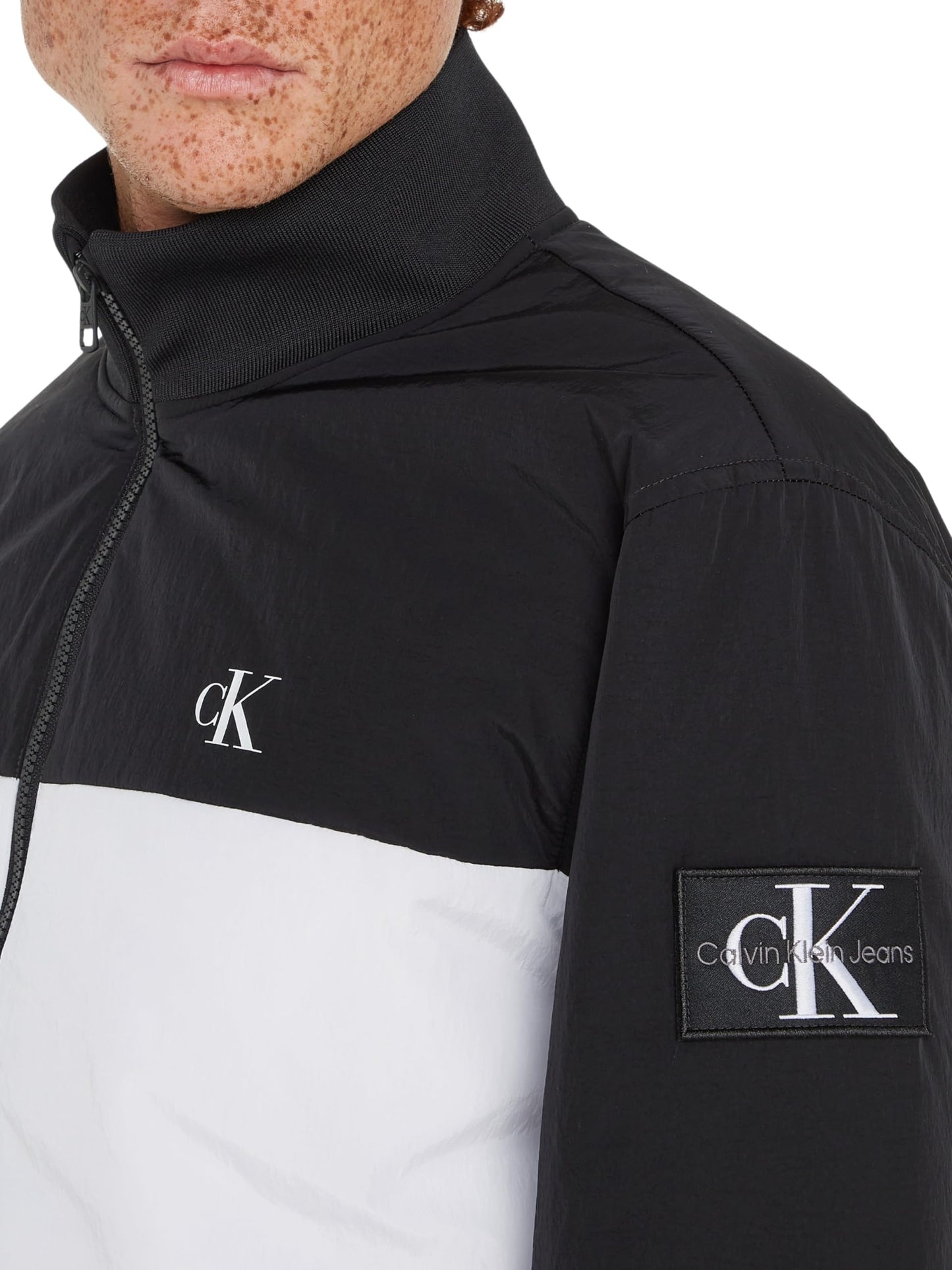 Calvin Klein Mens White Color Jacket (L)