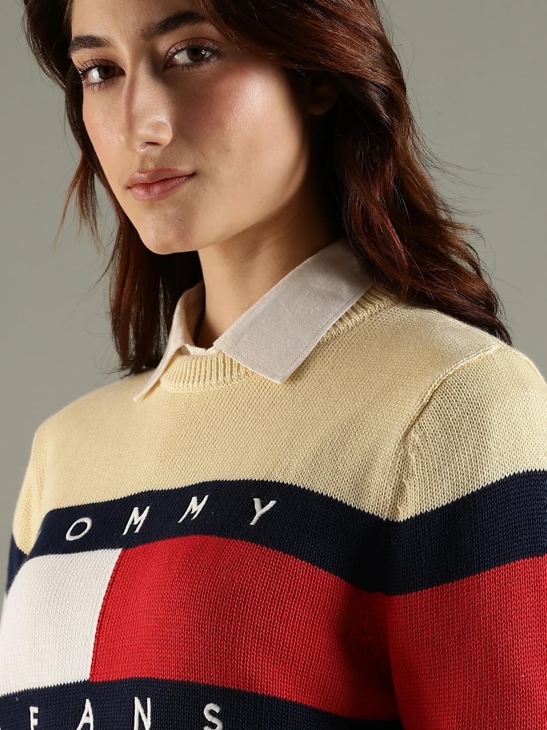 Tommy Hilfiger Relaxed Fit Cotton Crew Neck Sweater