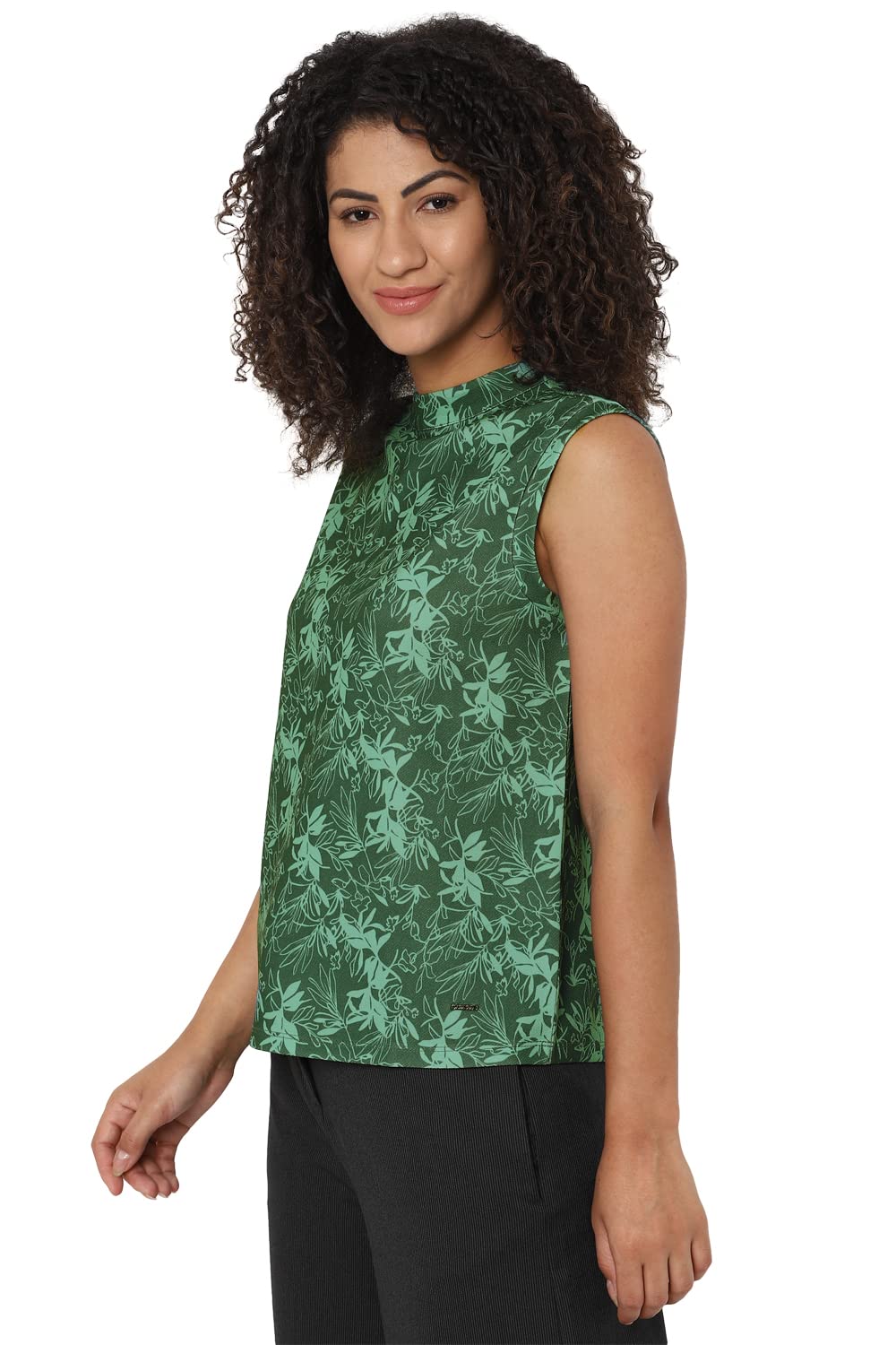 Allen Solly Cotton Women's Regular Fit Shirt (Ahkccrgfo78318_Black M), Medium