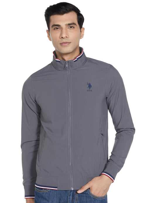 U.S. Polo Assn. High Neck Long Sleeve Casual Jacket