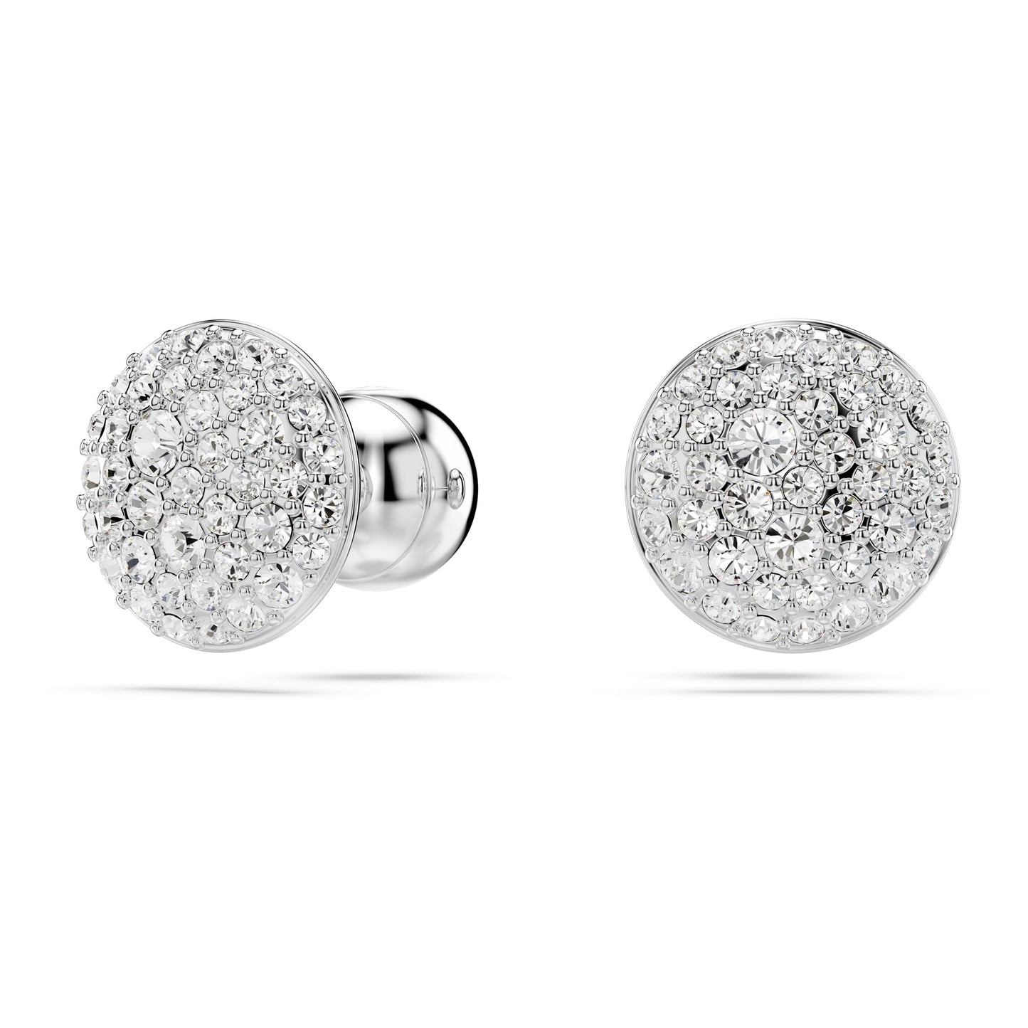Swarovski Women Meteora Pendant And Earrings Set, White, Rhodium Plated
