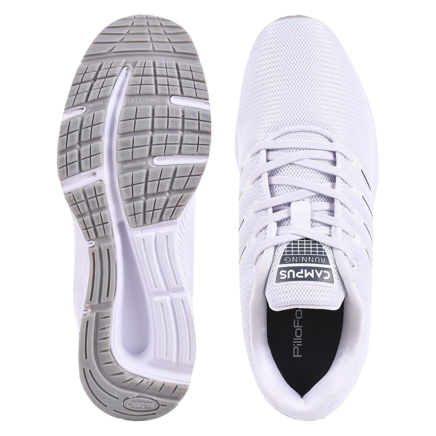 Campus Men's VACUM Running Shoes WHT - 9UK/India