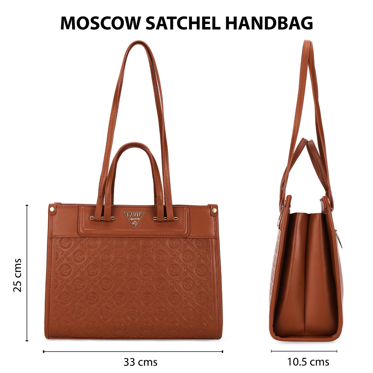 Lavie Signature Women's LS Moscow Satchel Handbag for Women | Satchel Bag for Work | Ladies purse | Stylish Shoulder Bag | Gift For Women
