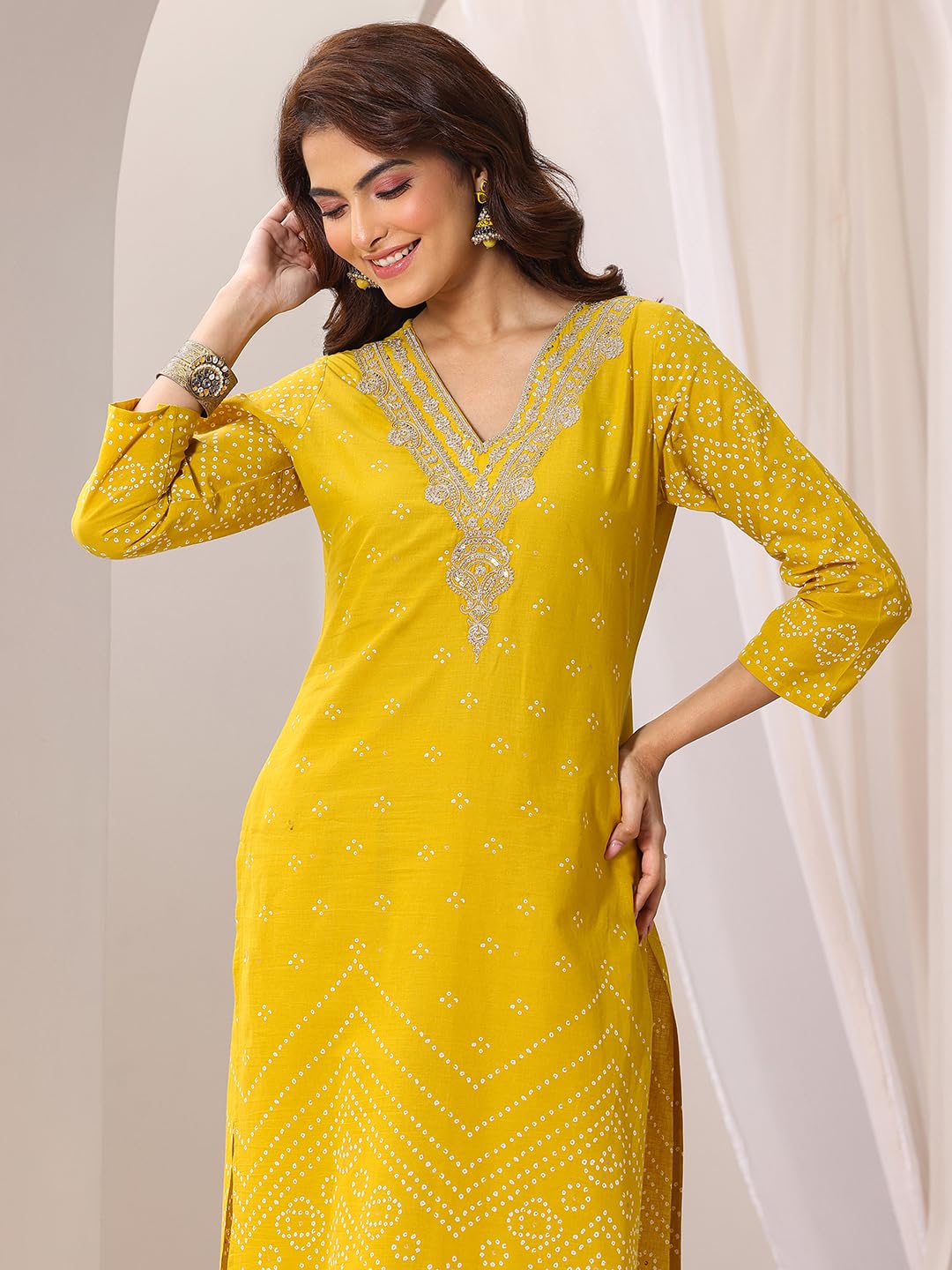 Libas Women's Cotton Blend Kurta Sets (99130OR