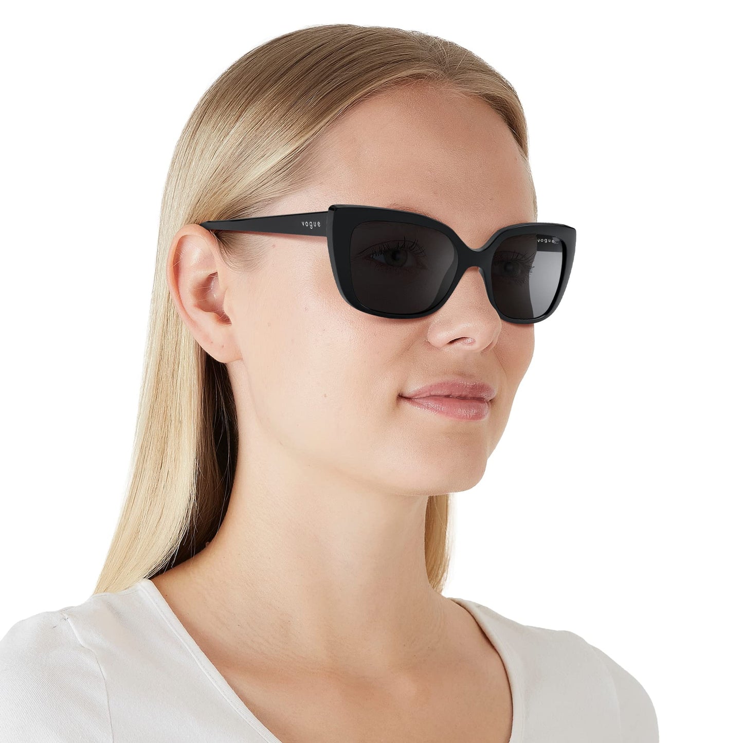 Vogue Eyewear UV Protected Square Sunglasses For Women ( 0VO5337S| 53 mm | Grey)