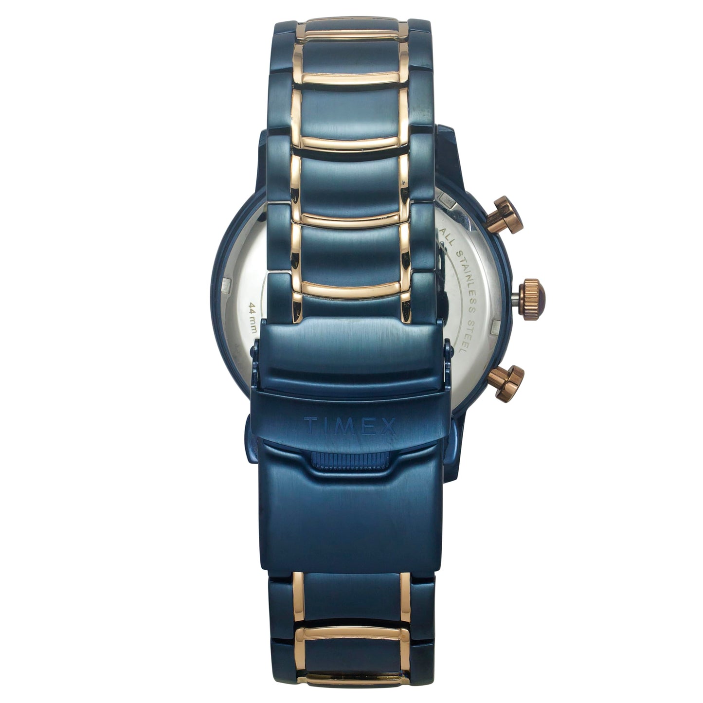 TIMEX Analog Watch for Man with Blue Round Dial & Multicolor Stainless Steel Bracelet Band Water Resistant Men's Wrist Watches - TWEG20207