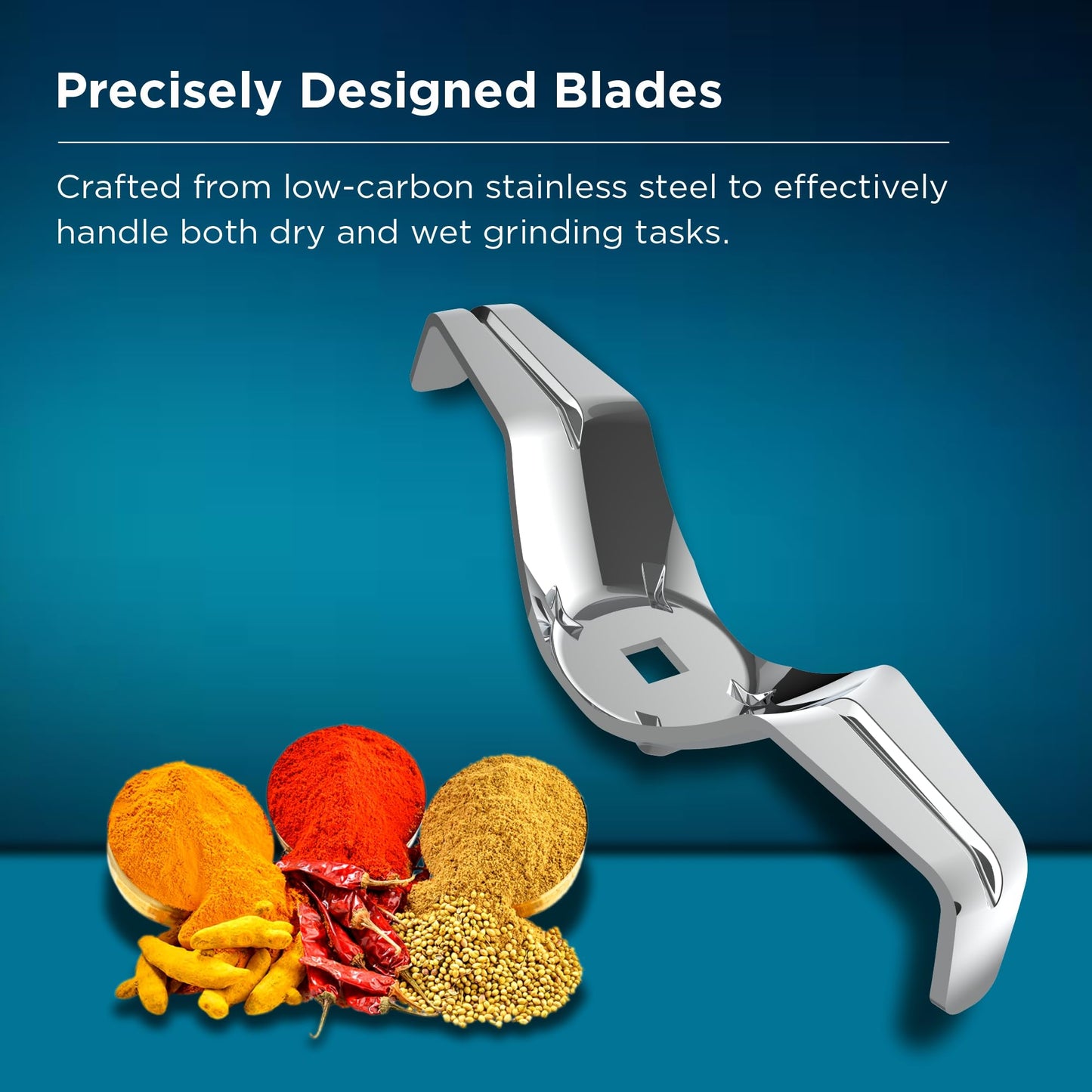 Butterfly Hero 500 Watts Mixer Grinder with 3 Jars | Stainless Steel Multipurpose Jars | ABS Body | Motor Overload Protection | 1 Year Manufacturer's Warranty | Grey