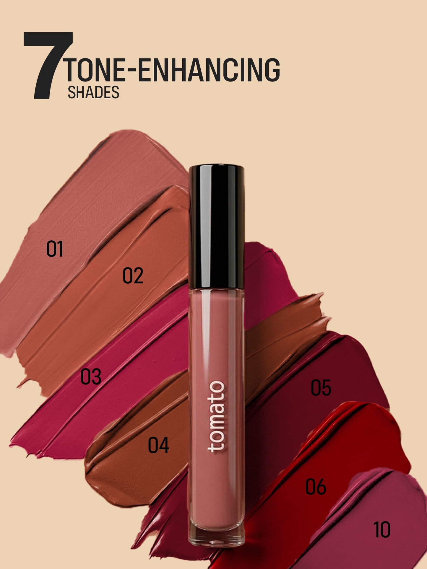 FLiCKA Tomato Liquid Lipstick| Transfer Proof, Smudge Proof, Non-Sticky, Creamy Lightweight Lipstick For Women, Shade 1, 2ml