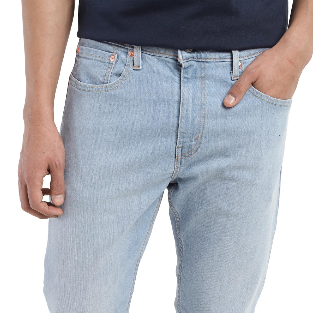 Levi's Men's Mid Rise 512 Slim Tapered Fit Mid-Rise Stretchable Jeans Blue, 32