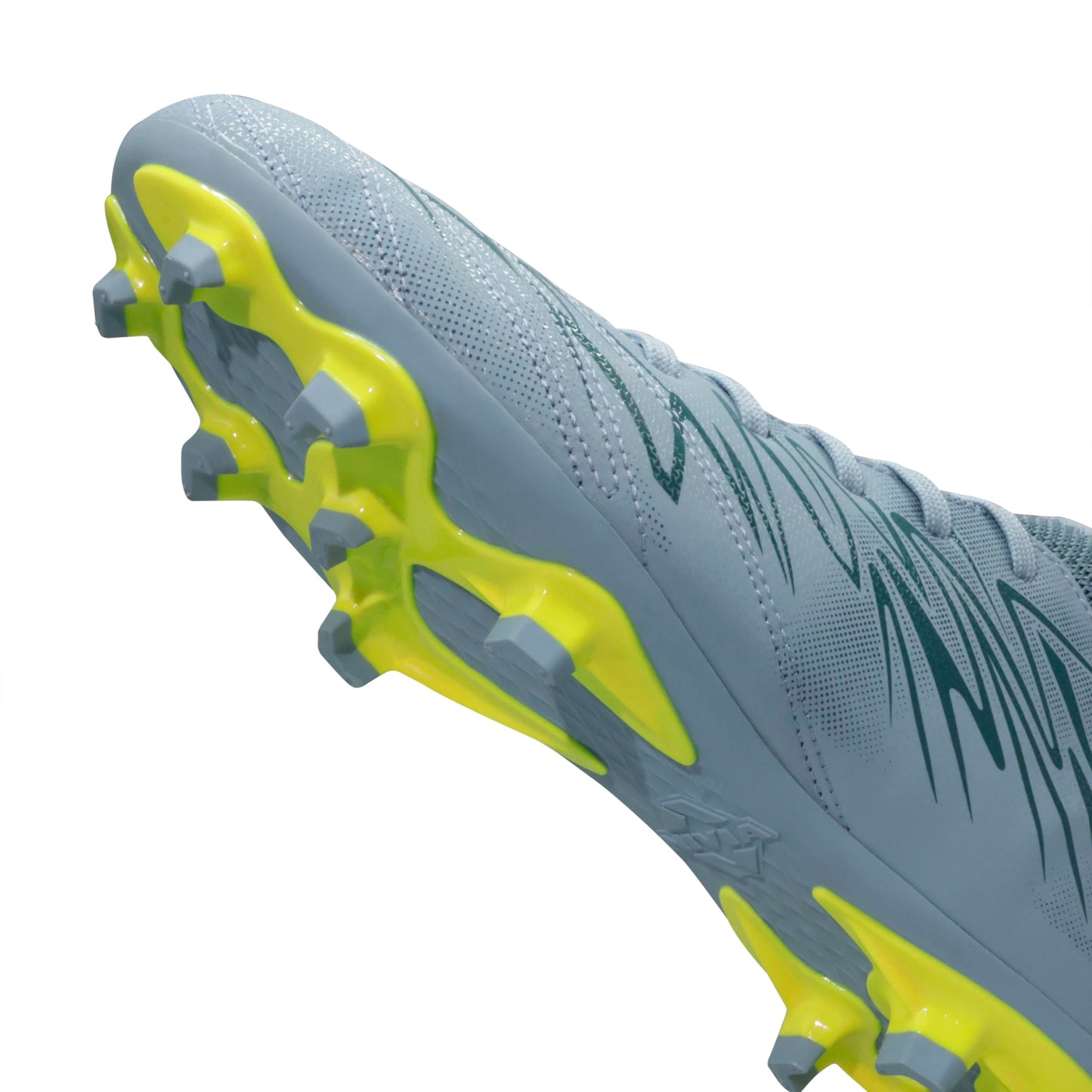 Nivia Encounter Pro 11 Football Stud for Men, Synthetic Leather Upper with Double Color TPU Sole, Ideal for Hard and Grassy Surfaces, Comfort Grey, UK08