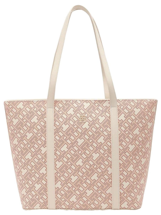 Tommy Hilfiger Logo Orange Pu Tote Bag