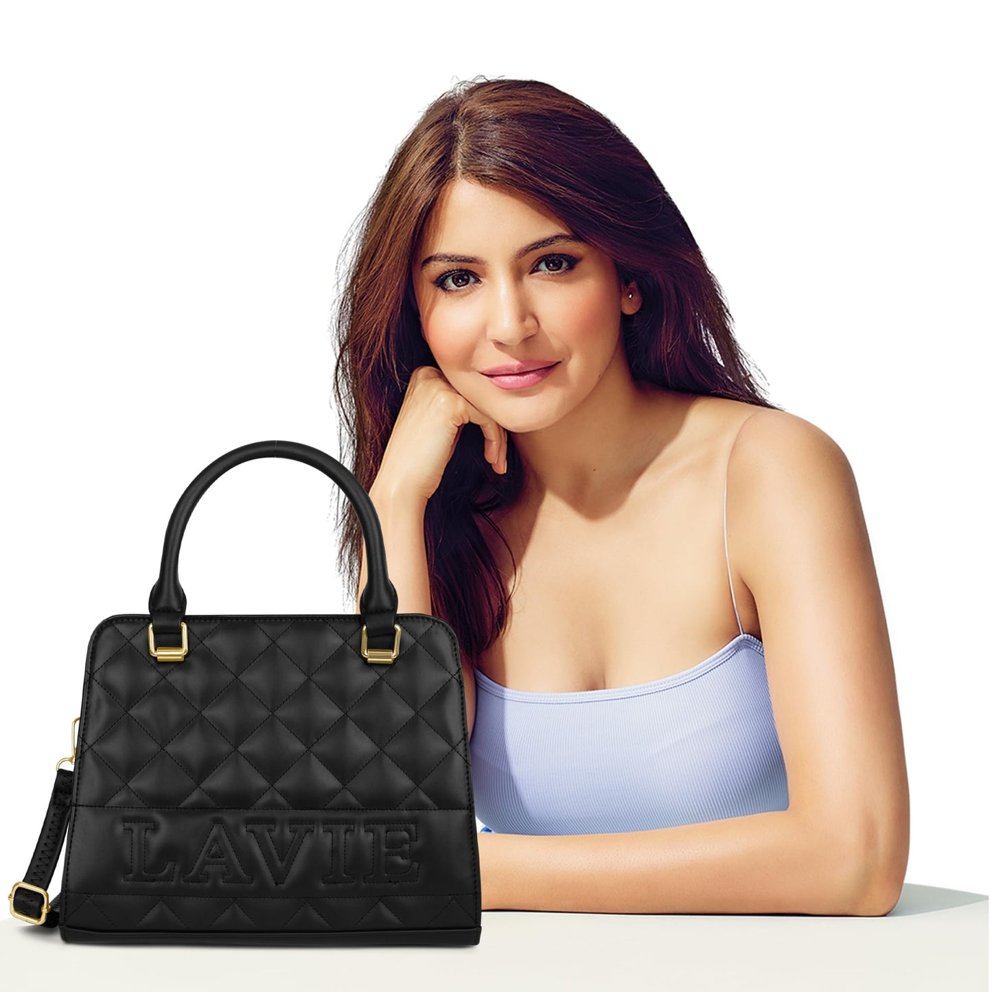Lavie Women's Quilt Joanna Satchel Bag | Satchel Handbag for Work | Ladies purse | Stylish Shoulder Bag | Gift for Women